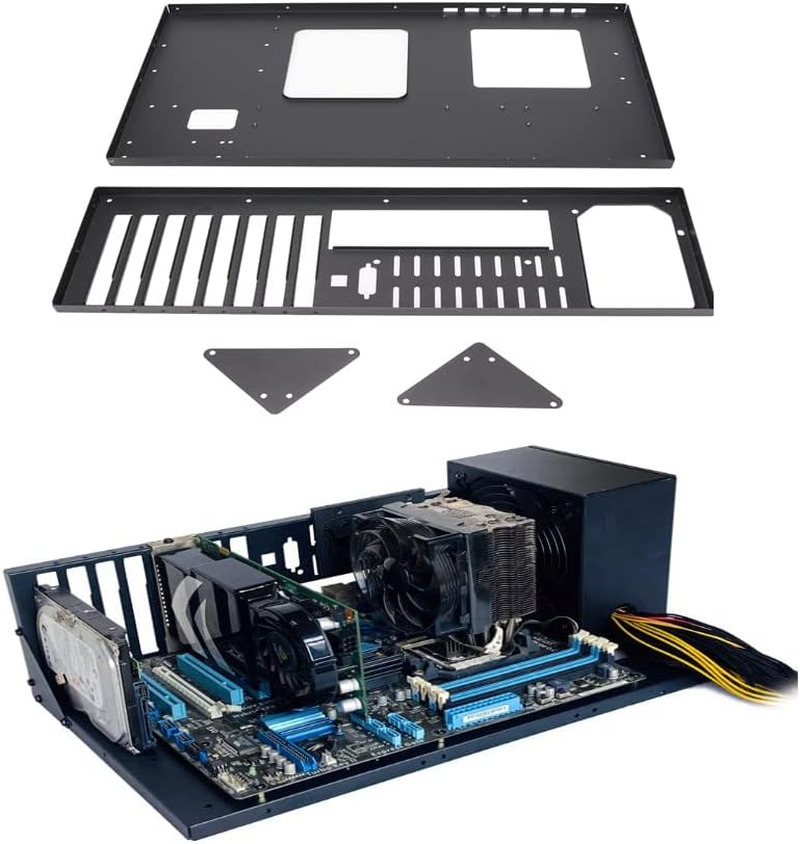 MK 01 DIY Gaming Computer Case, ATX Open Chassis Case Rack for ATX/M-ATX/ITX Mot