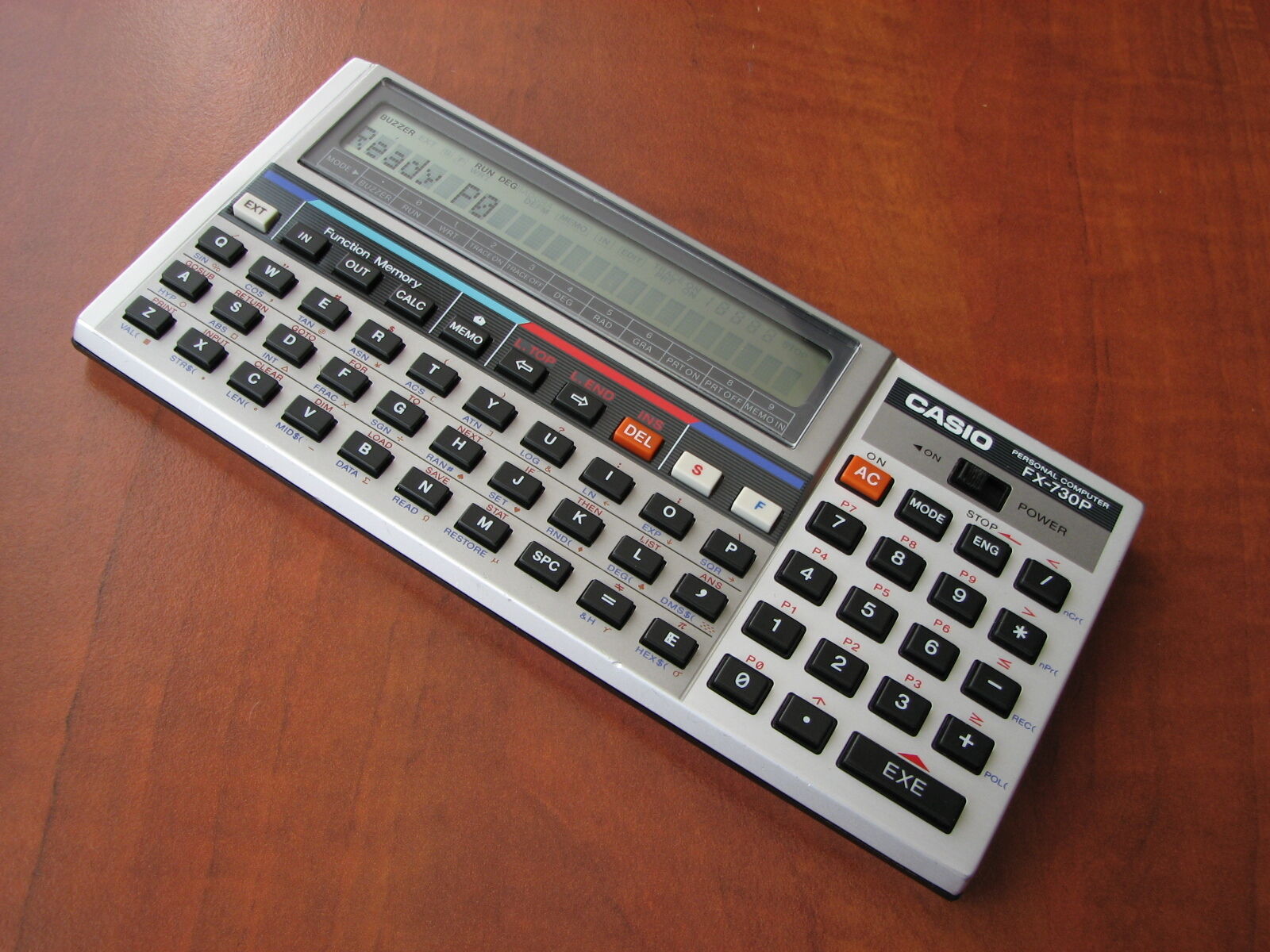 MINT c. Vintage 1985 Casio FX-730P LCD BASIC pocket computer calculator (6962)