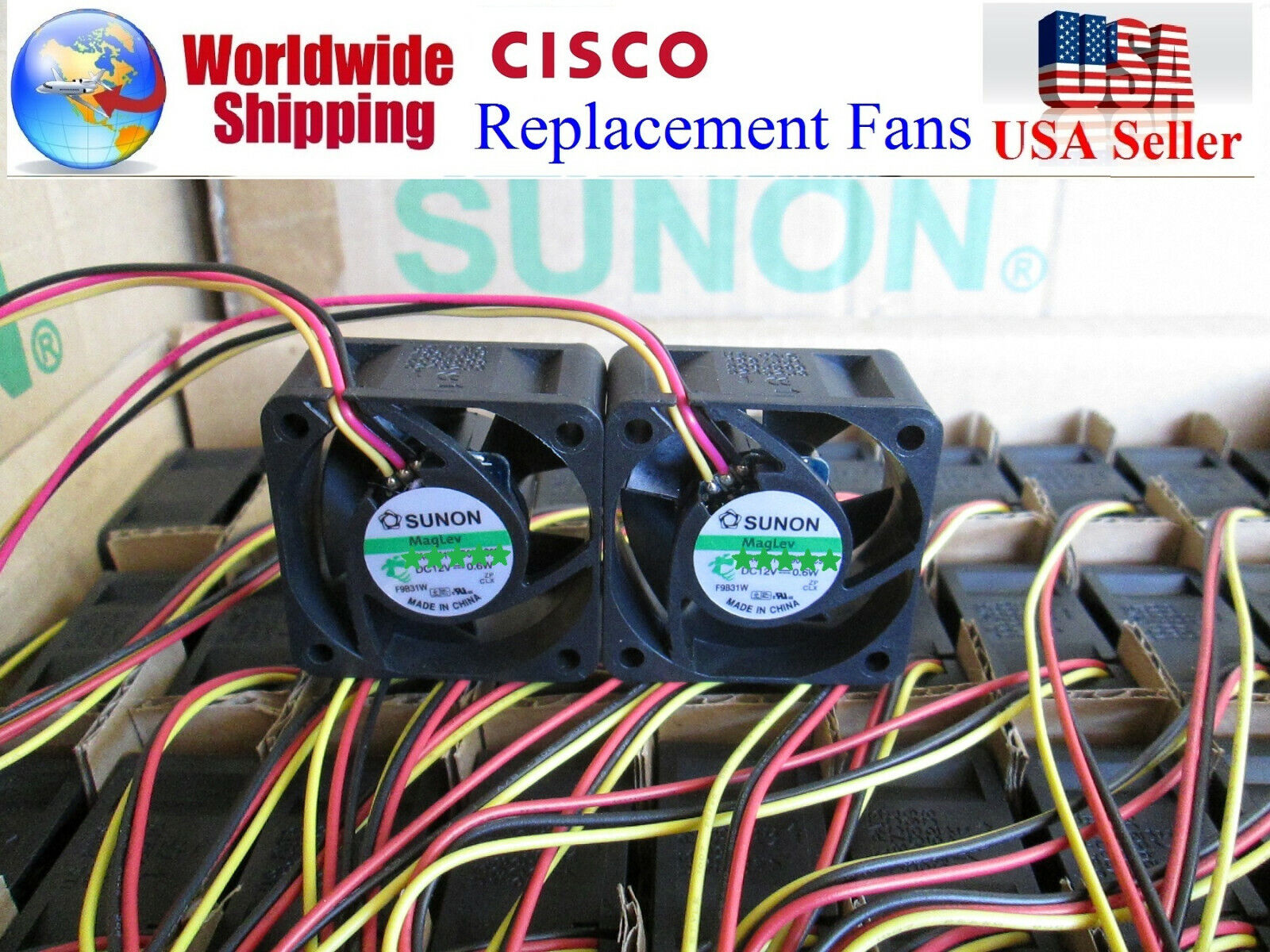 Cisco SF300-24PP Replacement Fan Kit (2x new fans)