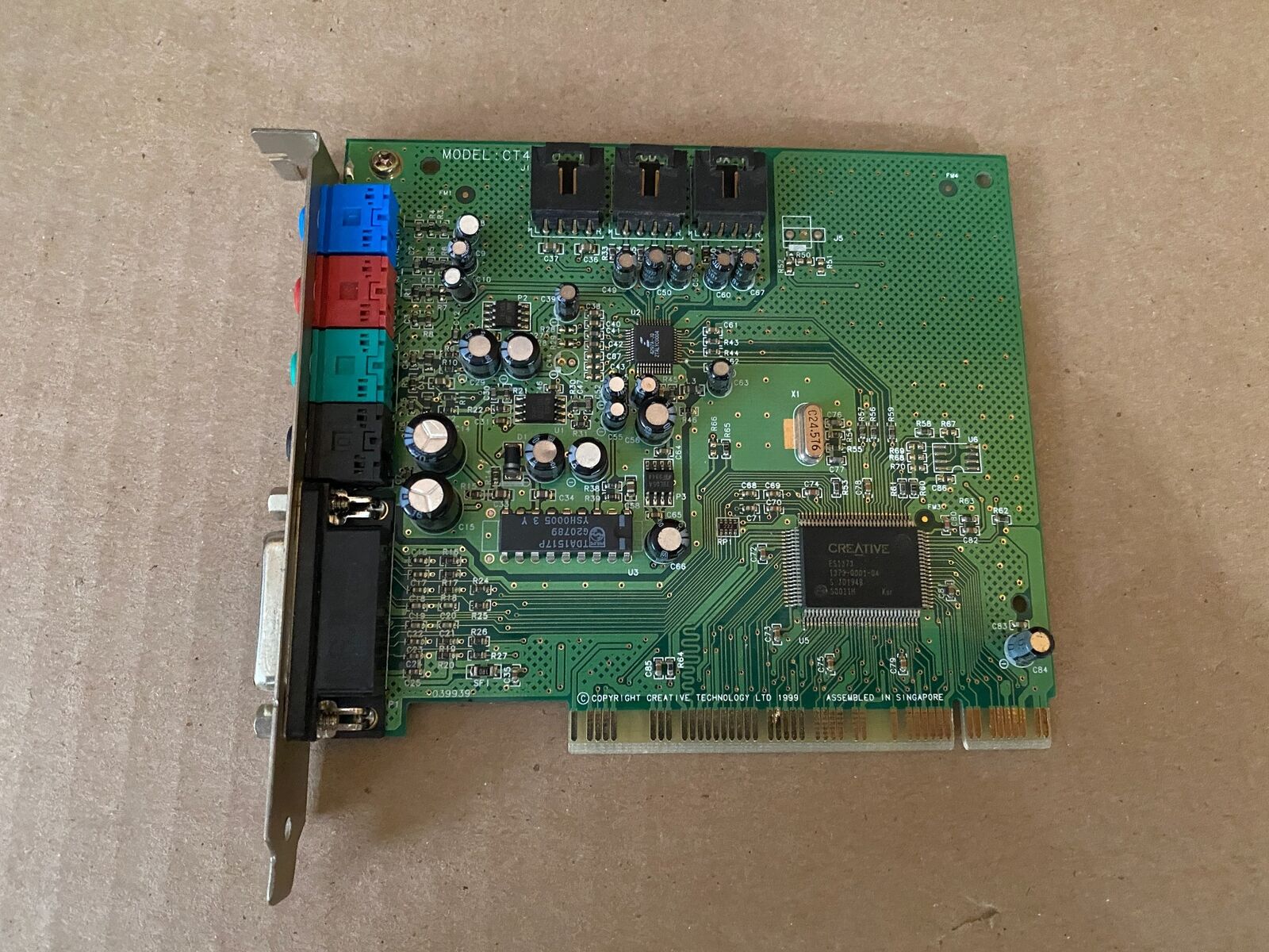 VINTAGE CREATIVE LABS PCI CT4740 SOUND CARD FOR RETRO GAMMING F7-2(4)