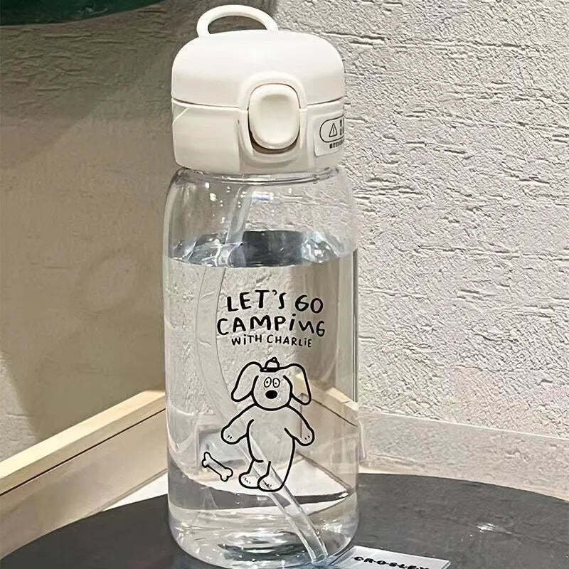 Strawberry Milk Cartoon Water Bottle