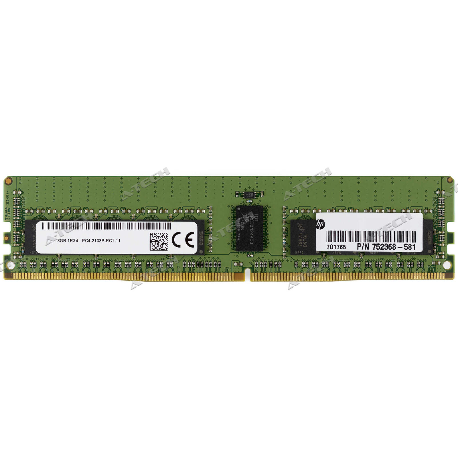 HP 8GB DDR4-2133 REG RDIMM J9P82AT 752368-581 HPE Server Memory RAM