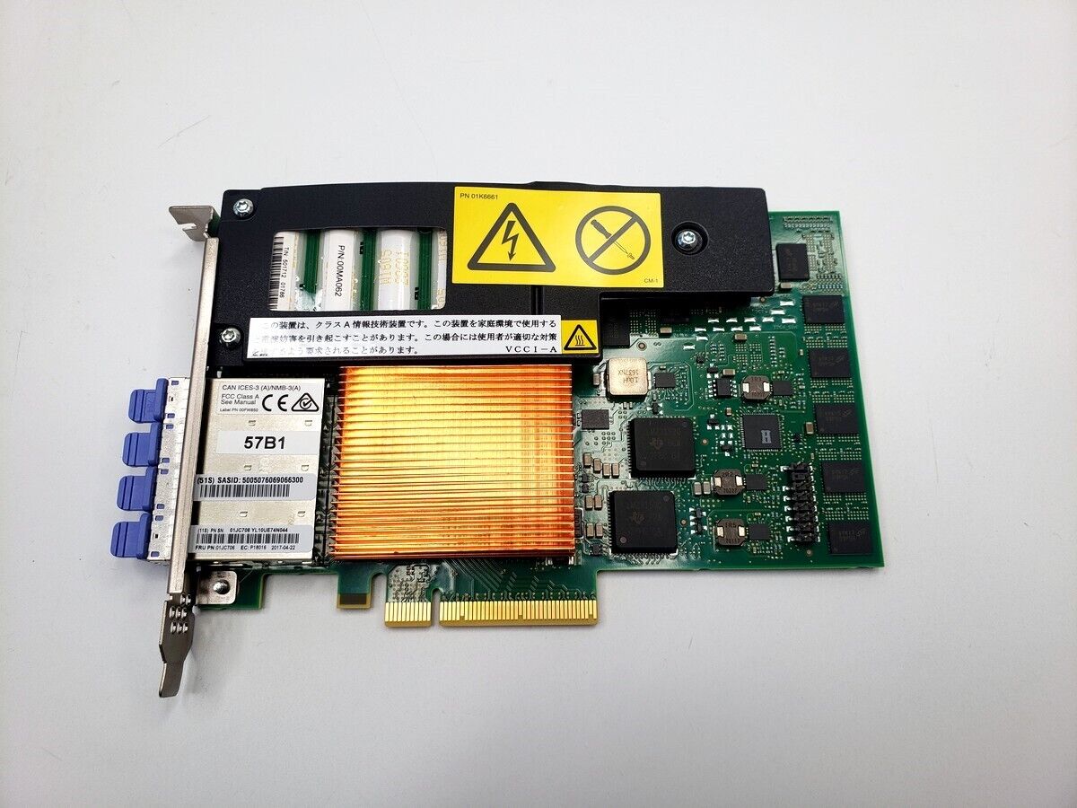 IBM EJ14 PCIe3 (x8) 4-Port 12GB Cache RAID PLUS 6Gbs SAS Adapter (FH) 01JC706