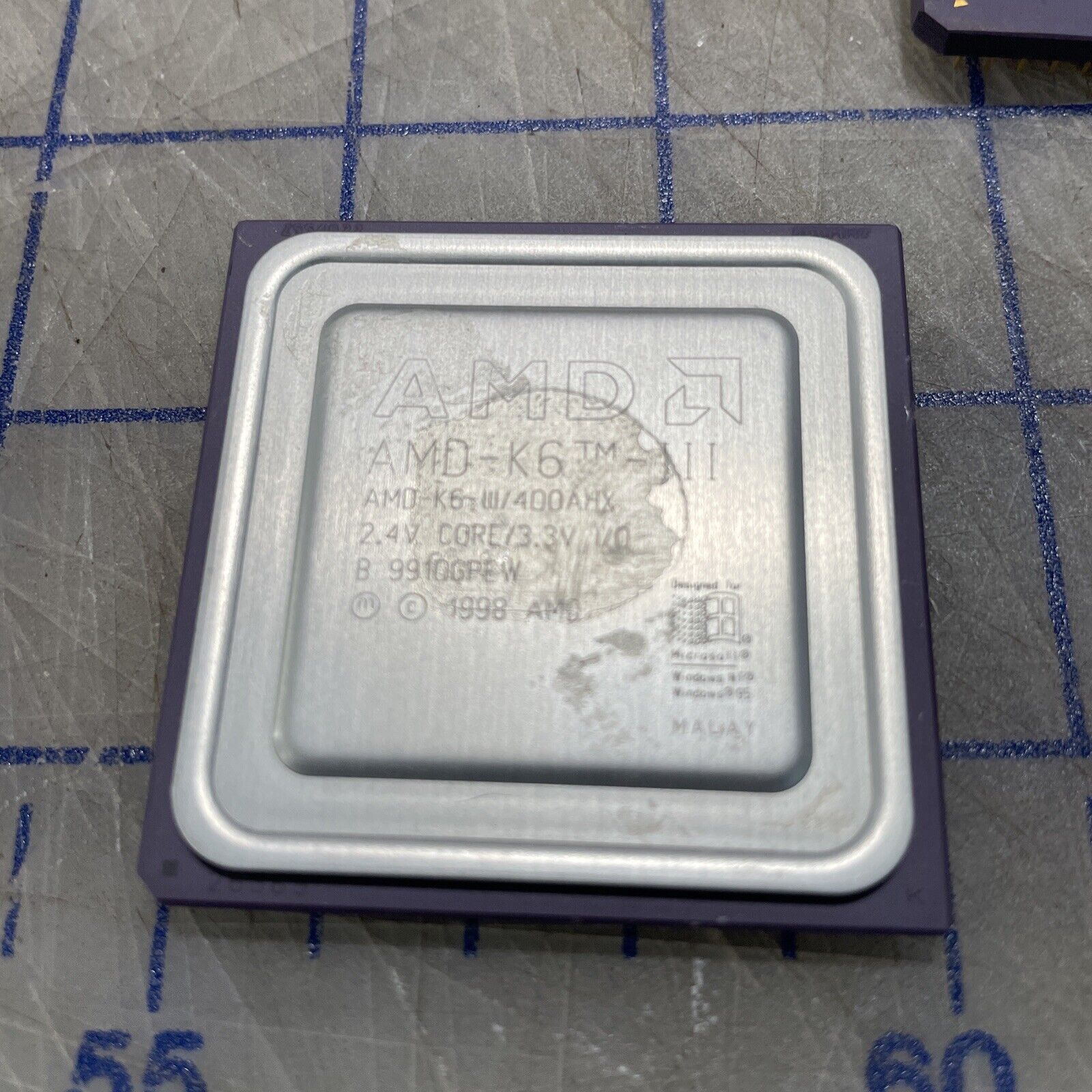 AMD AMD-K6-3/400AHX K6-III 400AHX 400 MHz 400MHZ Vintage Processor CPU