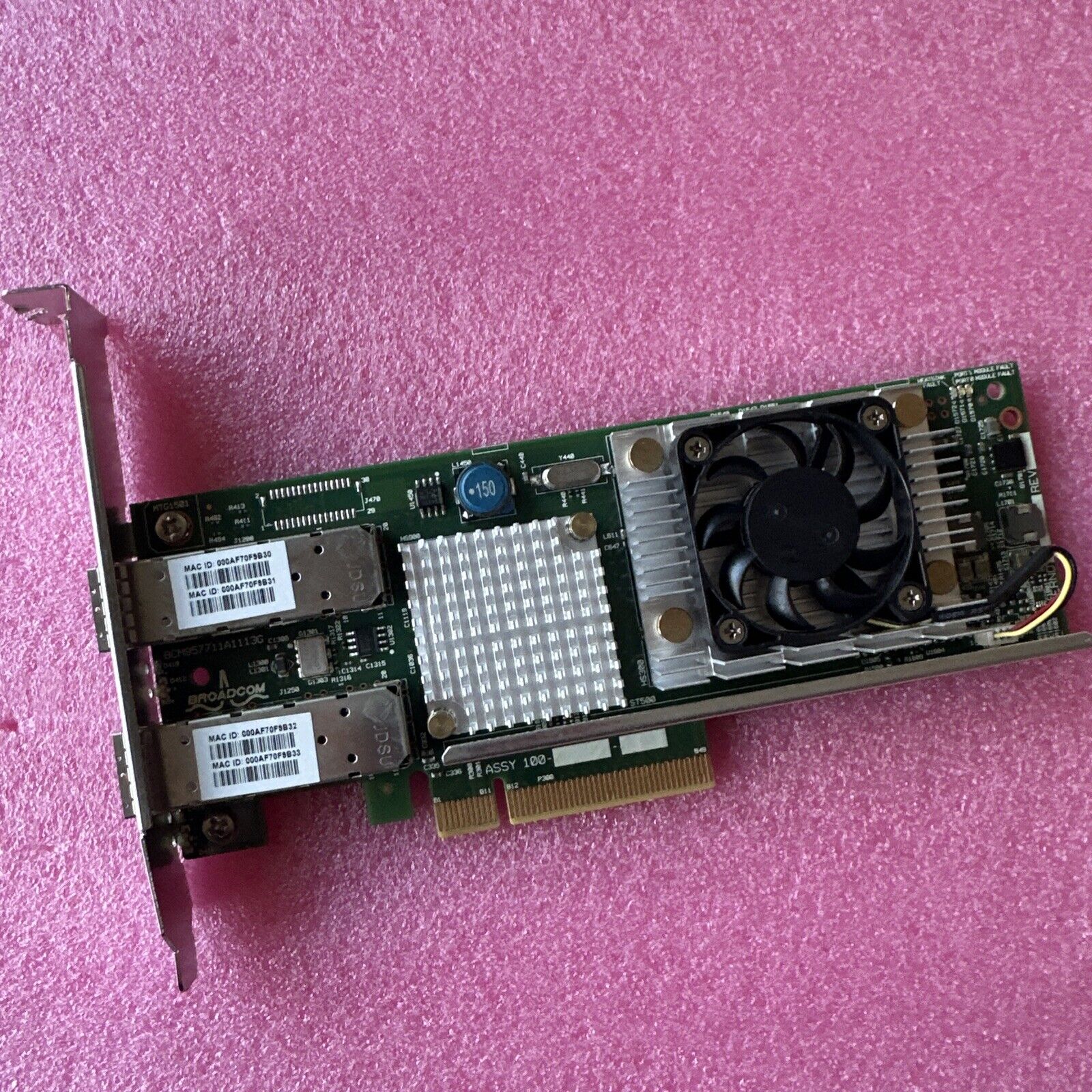 Dell KJYD8 ✅ Broadcom 5711 2-Port SFP 10GbE PCIe Network Card ✅Full Profile