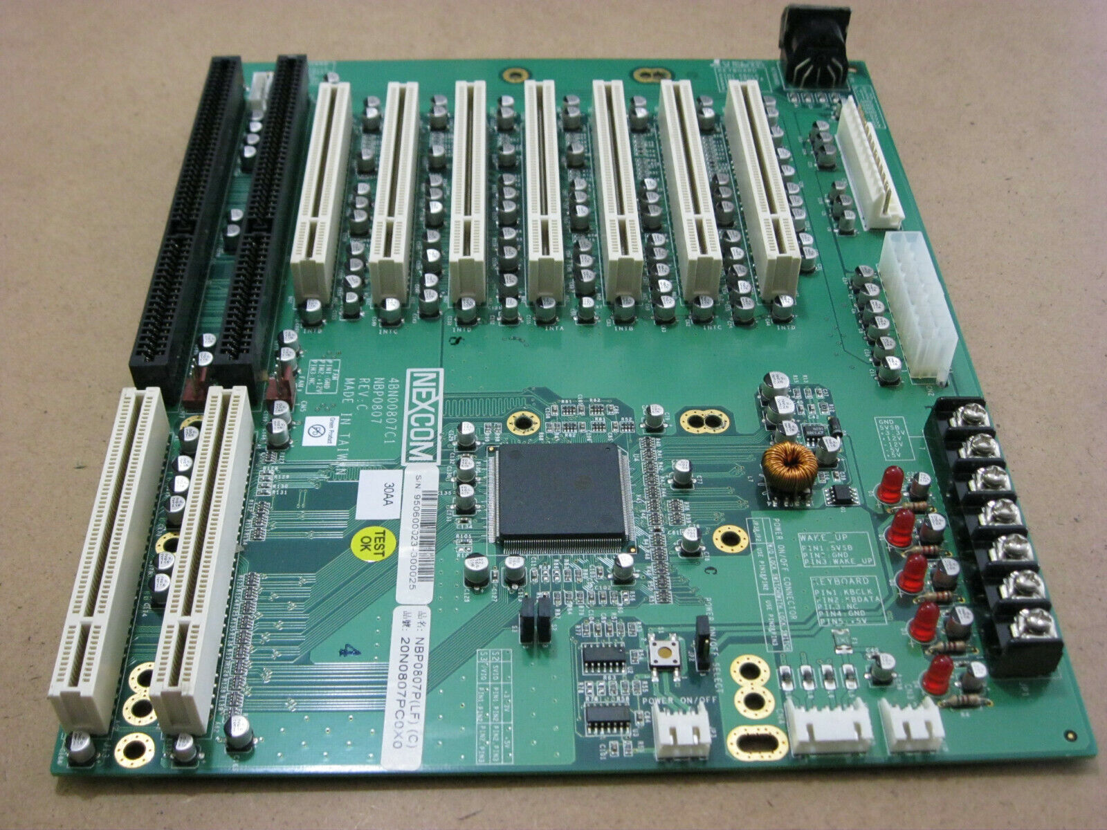 Nexcom NBP 0807 8-slot PICMG /ISA /PCI Backplane