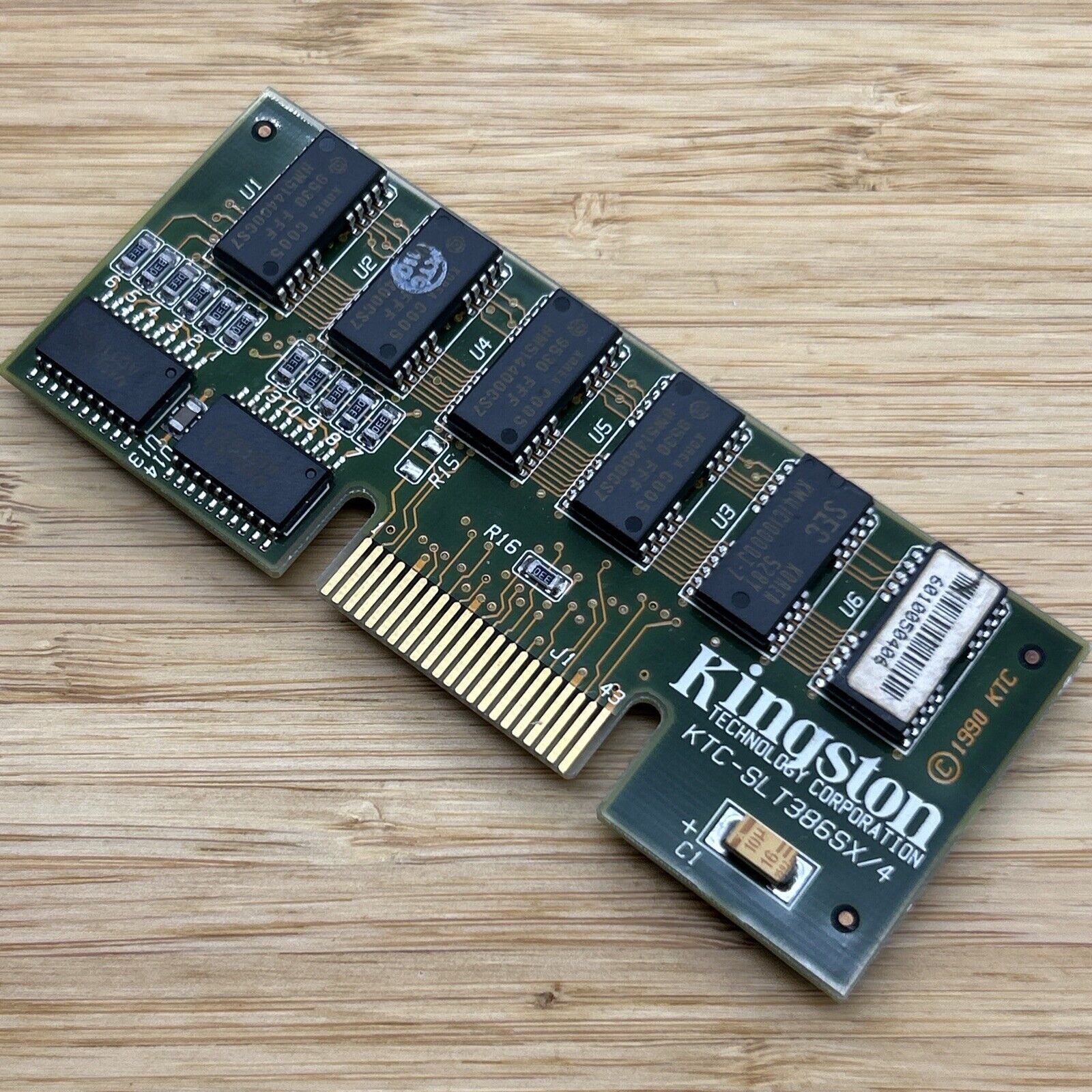 Rare KTC-SLT386SX 4MB FPM SIMM Memory Kingston 70ns 12-chip Circa 1990 SLT386SX