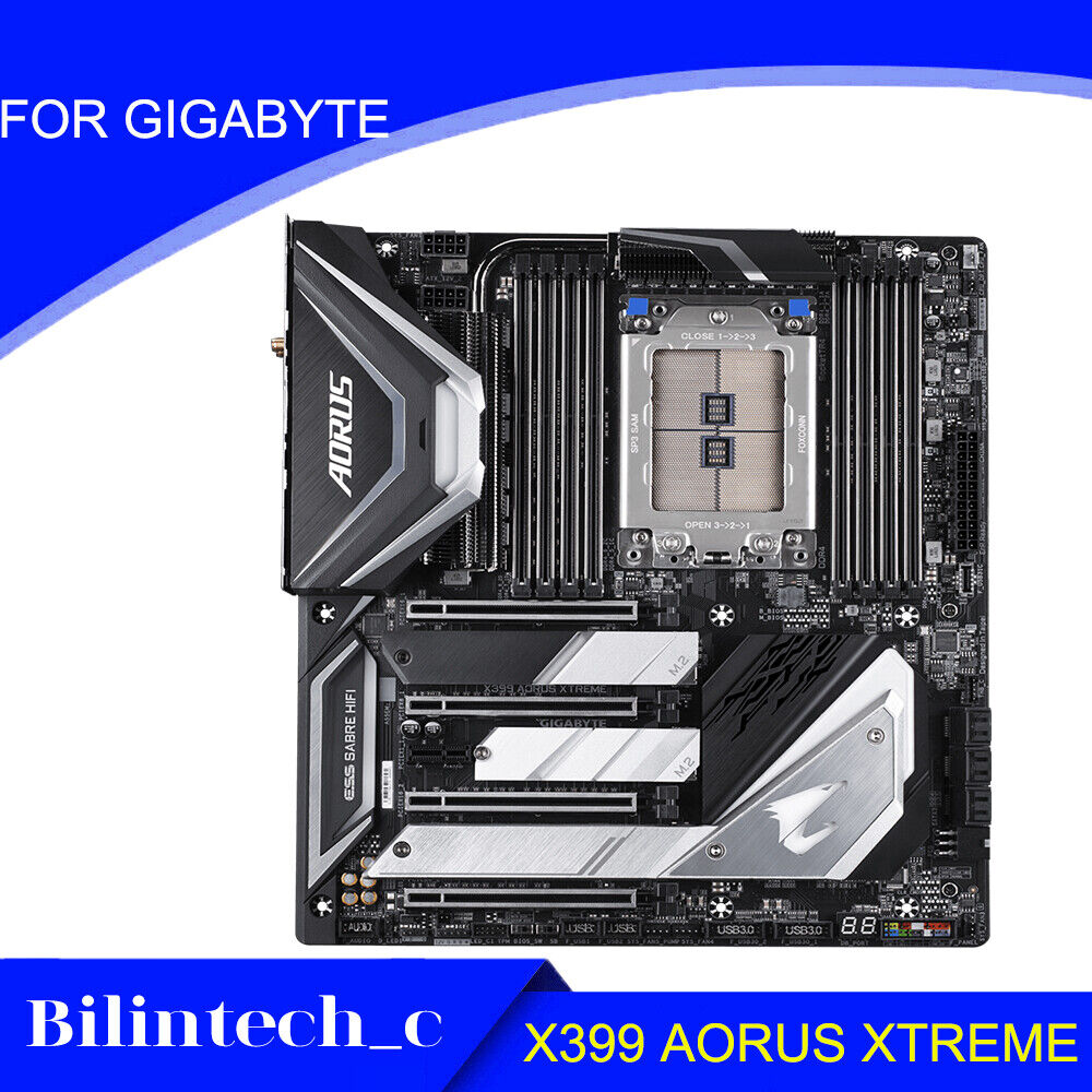 FOR GIGABYTE X399 AORUS XTREME 128GB AMD AM4 HDMI Motherbroad Test ok