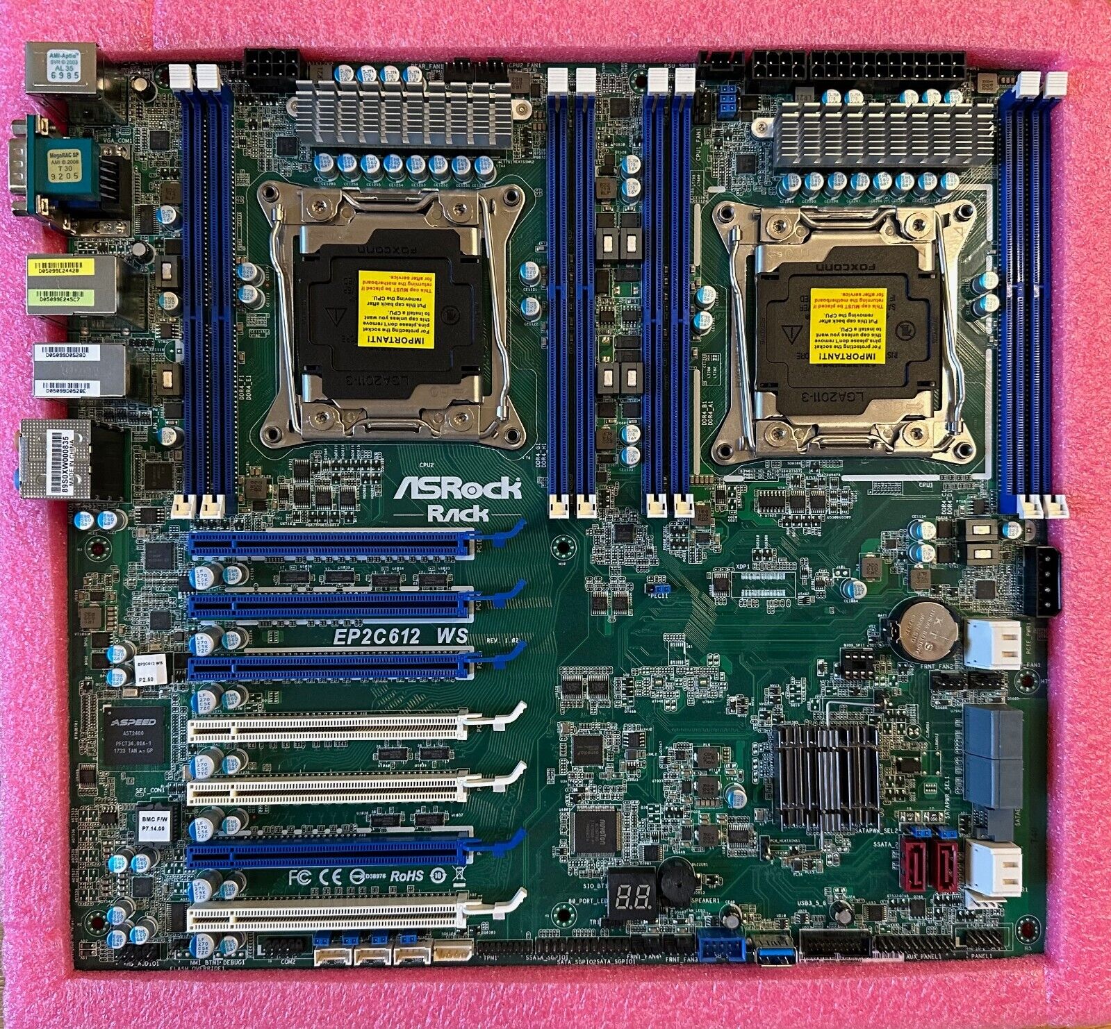 ASRock Rack EP2C612 WS LGA 2011-R3 server motherboard *FREE SHIPPING*