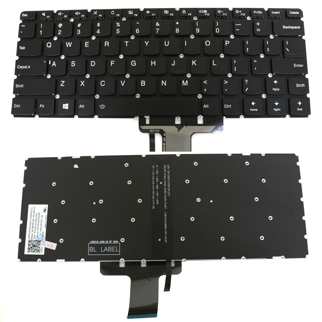 Keyboard US w/Backlit for Lenovo Flex 4-1435 Flex 4-1470 Flex 4-1480 SN20K93009