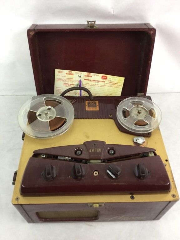 Vtg. Ampro 731 Portable Tape Recorder Lot 1192