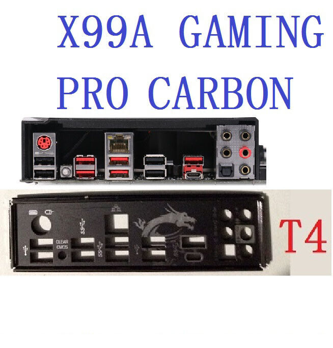 1x  For  Motherboard IO Shield plate i/o Backplate X99A GAMING PRO 