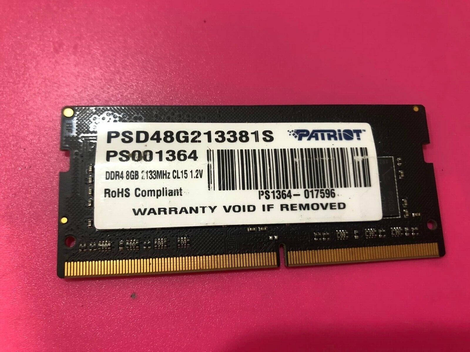 Patriot Memory PSD48G213381S Signature Line DDR4 8GB 2133MHz SODIMM - 8 GB