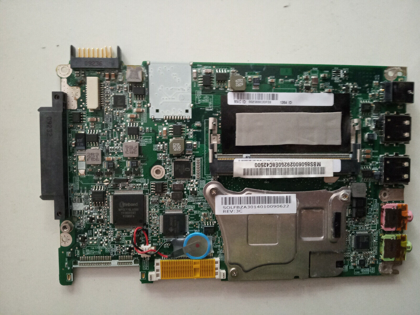 Untested Acer Aspire One ZA3 Motherboard DA0ZA3MB6E0
