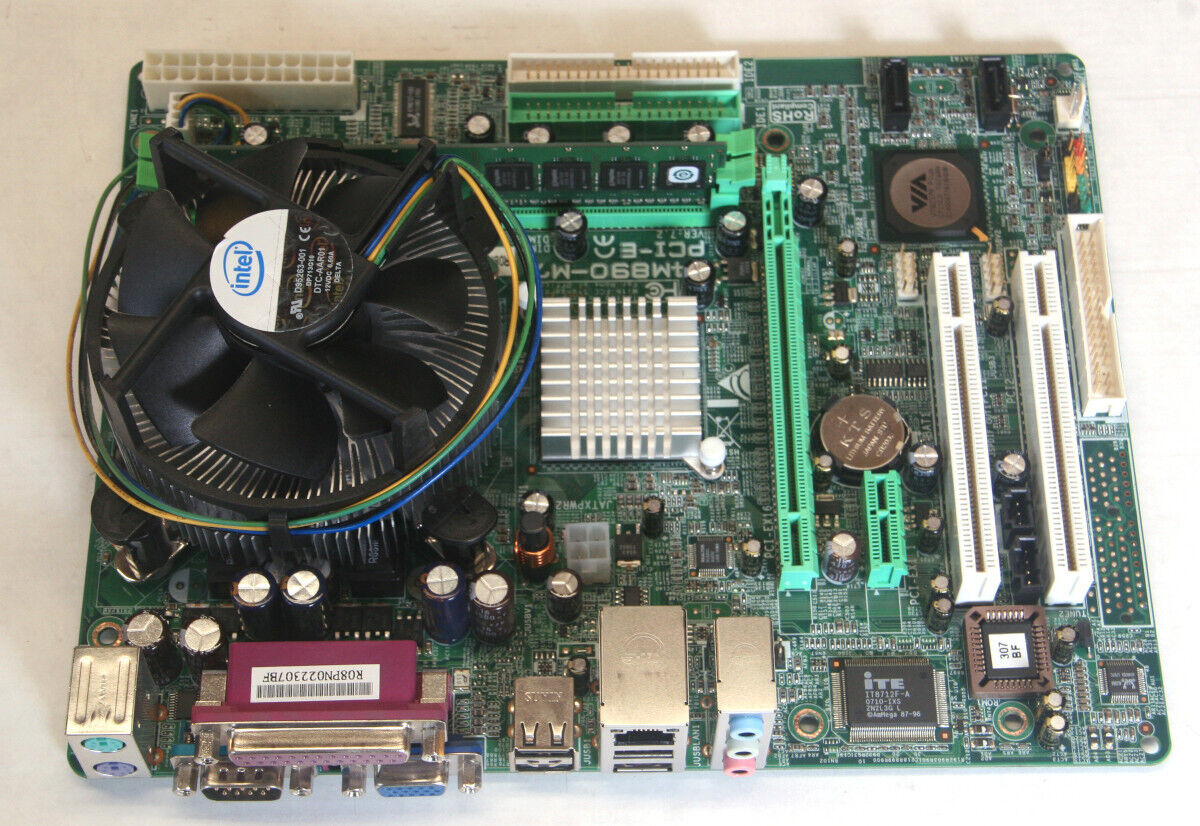 Biostar P4M890-M7 Motherboard with Intel 2140 CPU 1.6GHz Dual Core, 1GB DDR2