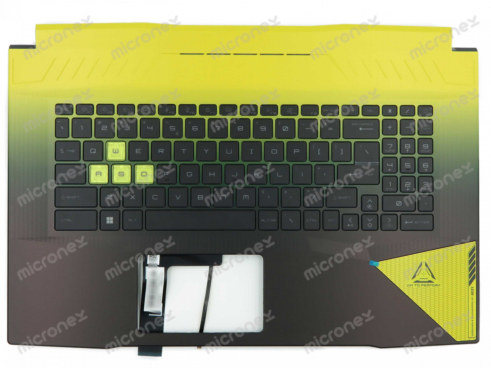 FOR MSI Crosshair 17 B12UGSZ B12UGSZO Palmrest Keyboard LED US-International