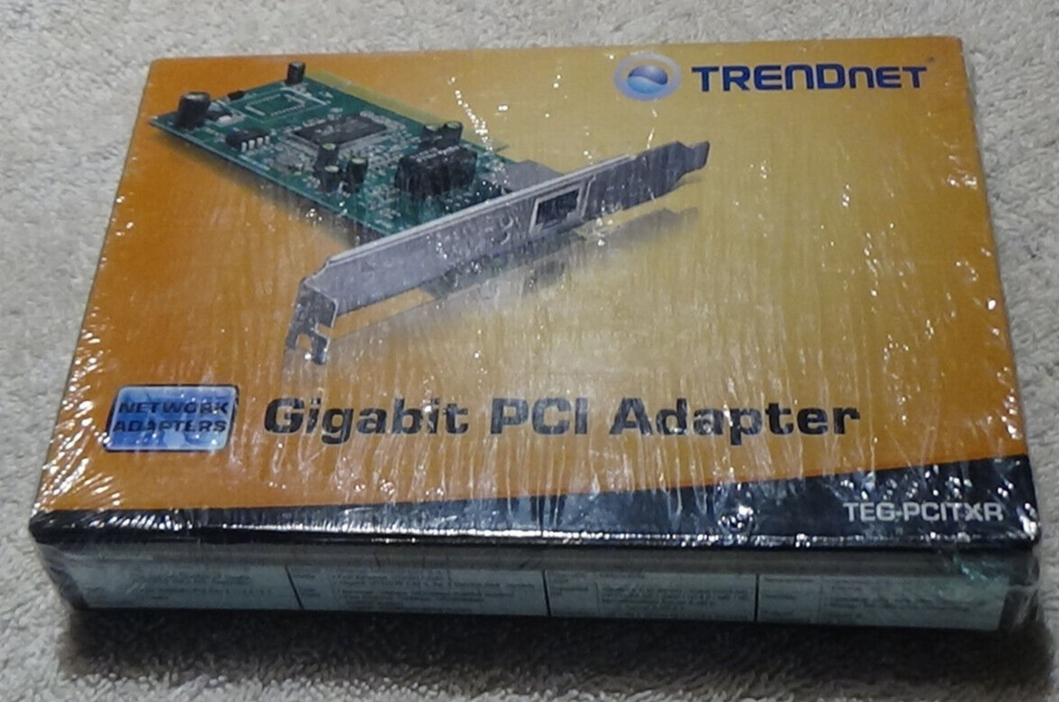 Gigabit PCI Adapter TRENDnet TEG-PCITXR Brand New Network Adapter For Win 7 Vis