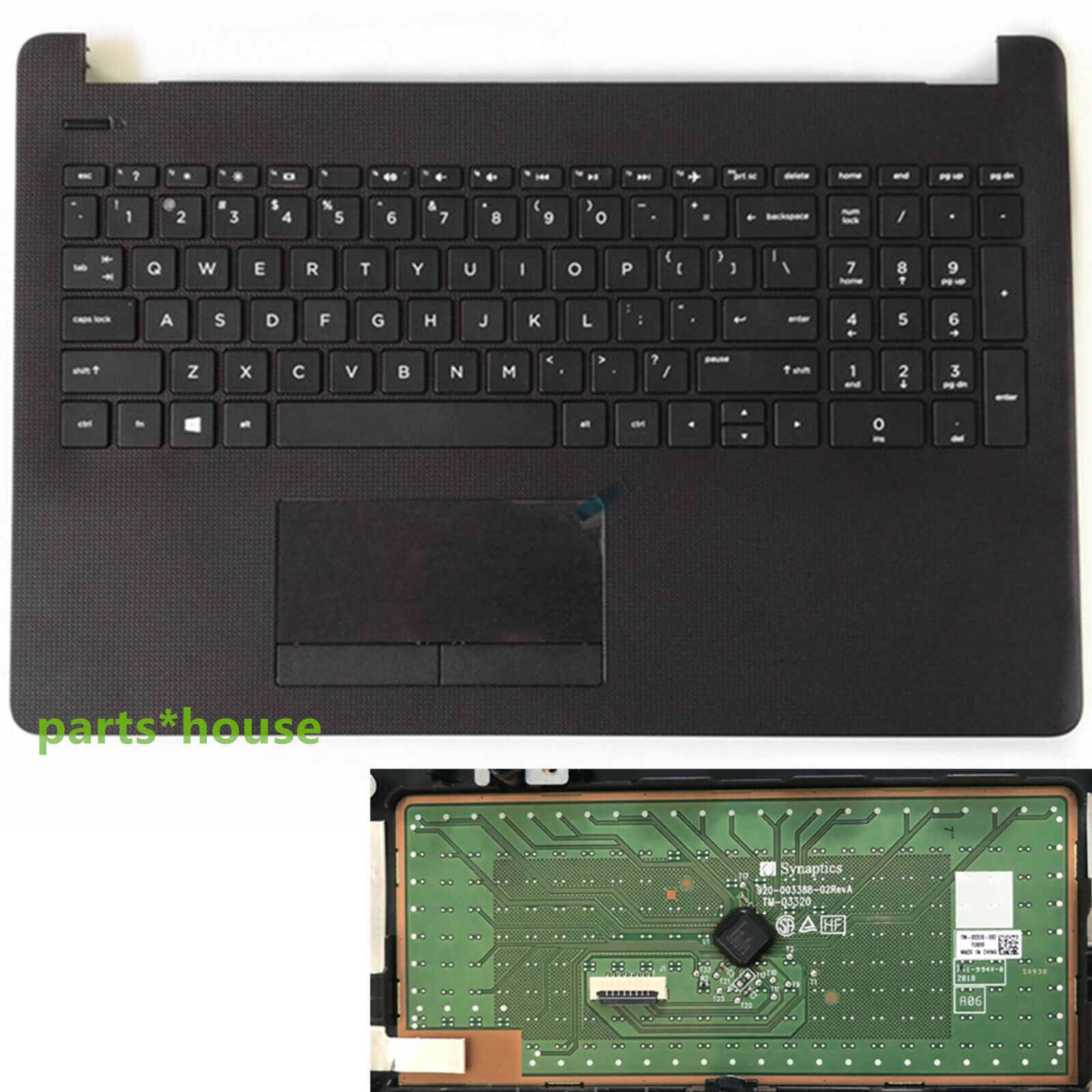 Top Case For HP 15-BS 15-BW 15BS Upper Palmrest Keyboard Touchpad 925008-001 USA
