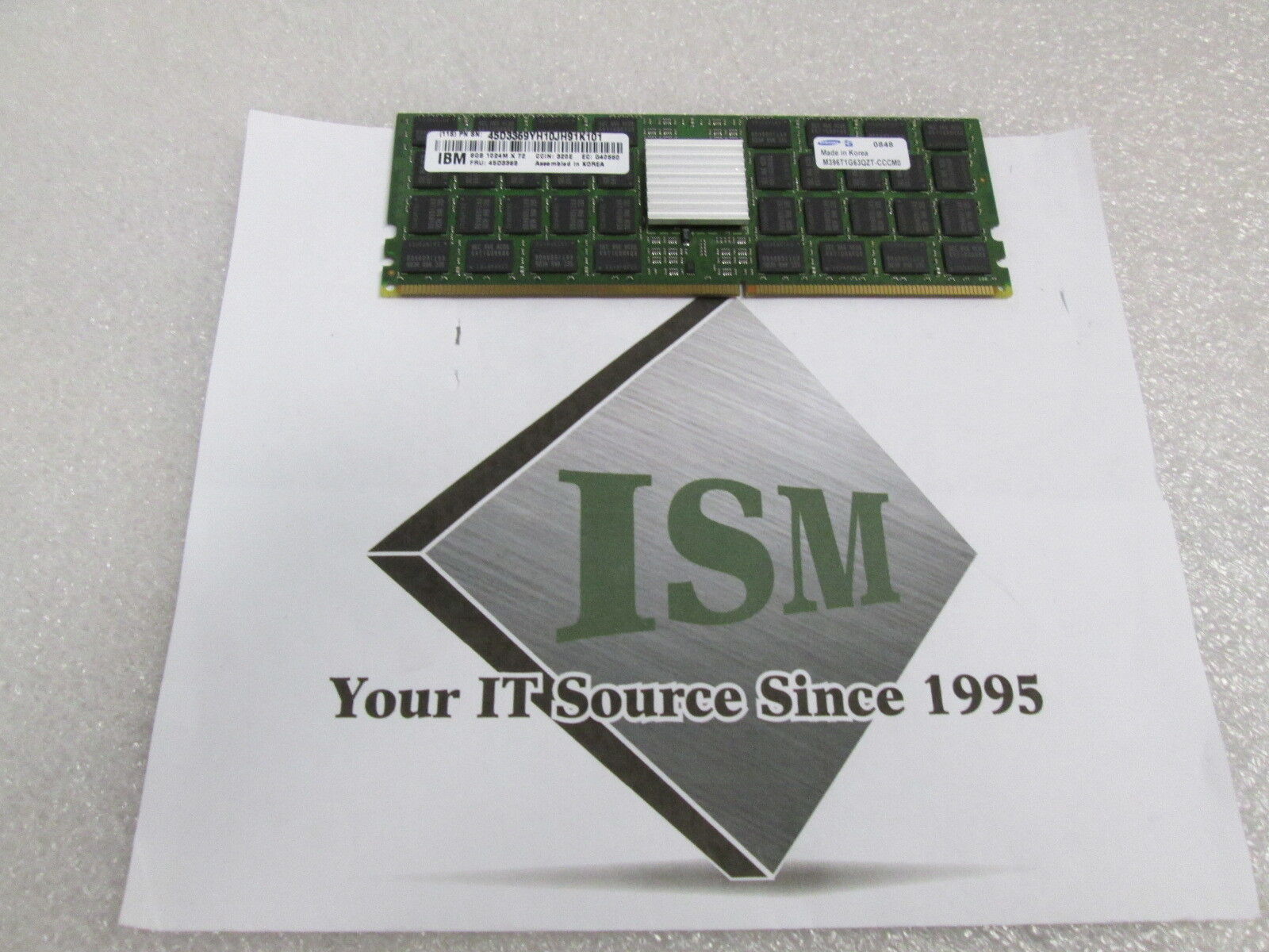 IBM 45D3369 0/32Gb Memory 4 x 8Gb sticks = Feature 1923