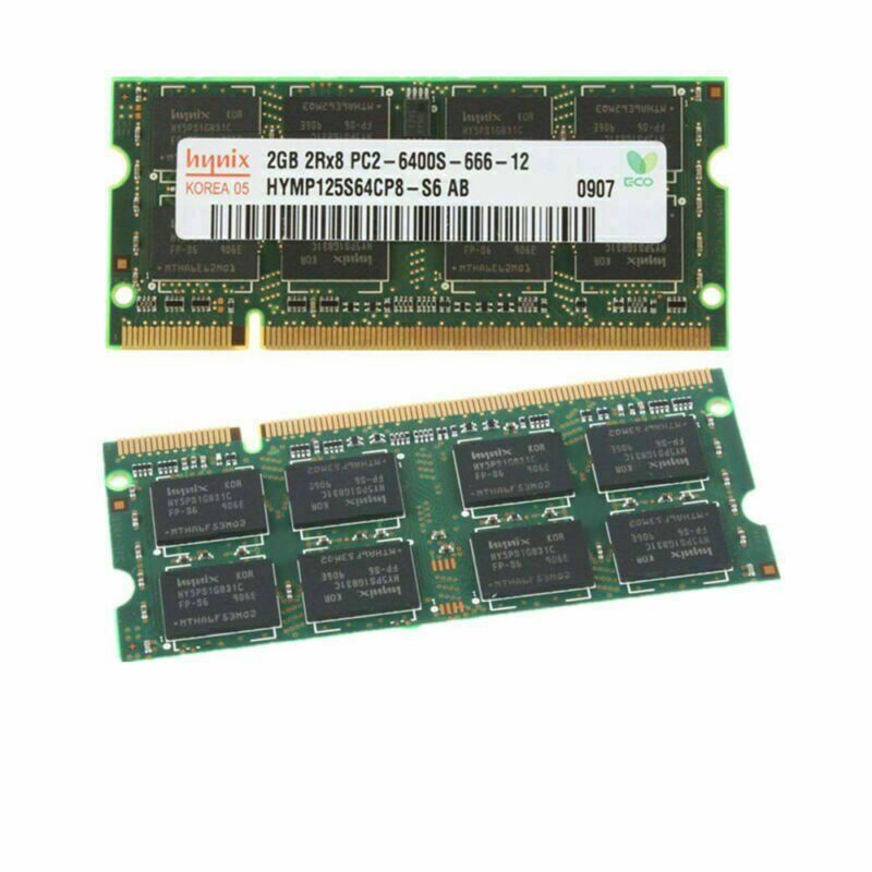 OEM Hynix 2GB PC2-6400s 666-12 Laptop Sodimm Memory RAM/DDR2 800MHz