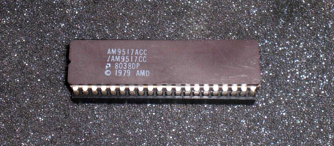 Vintage AMD AM9517ACC AM9517CC 80380P 1979 Intergrated Circuit Synthesizer Organ