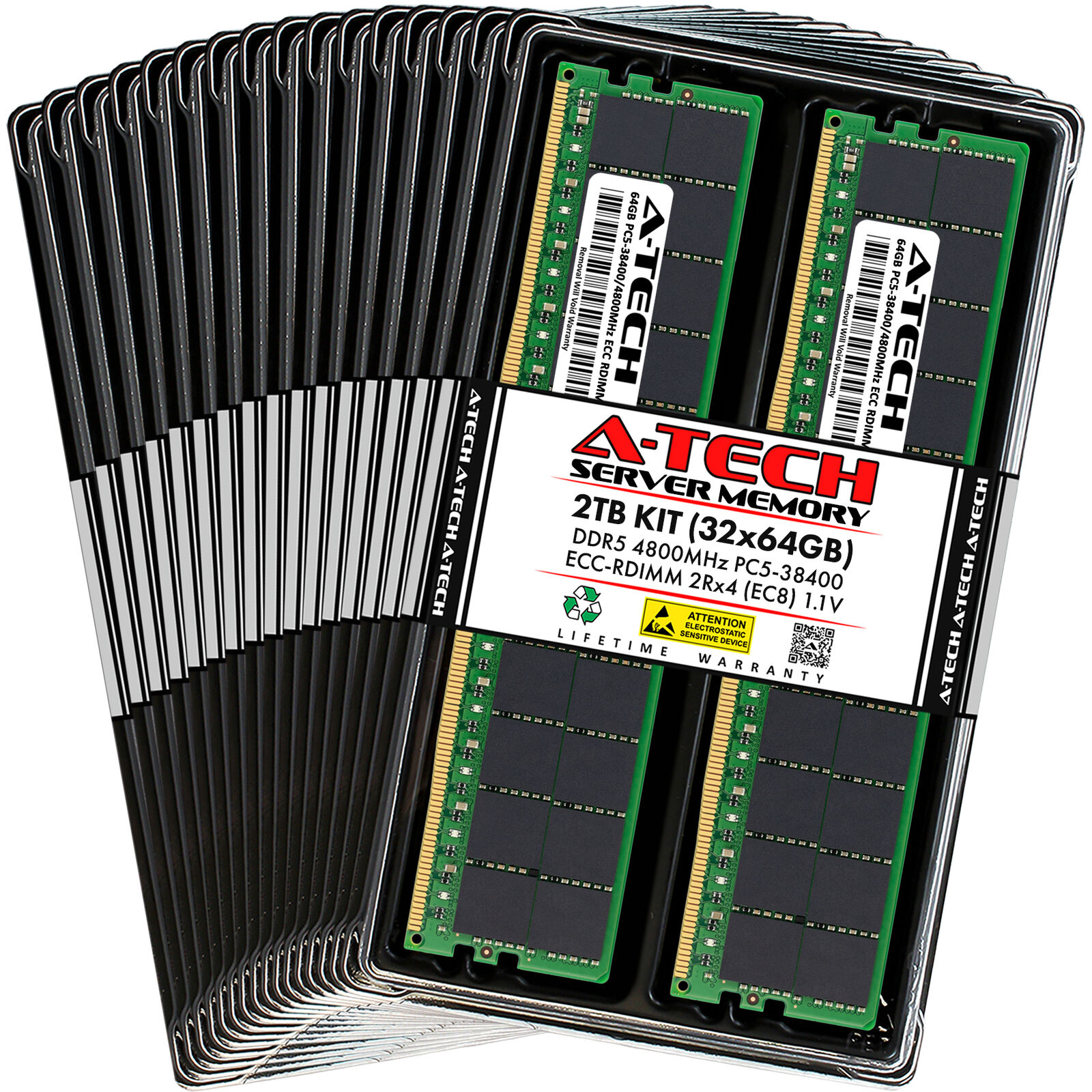 2TB 32x64GB PC5-4800 EC8 RDIMM HP ProLiant DL360 G11 Memory RAM