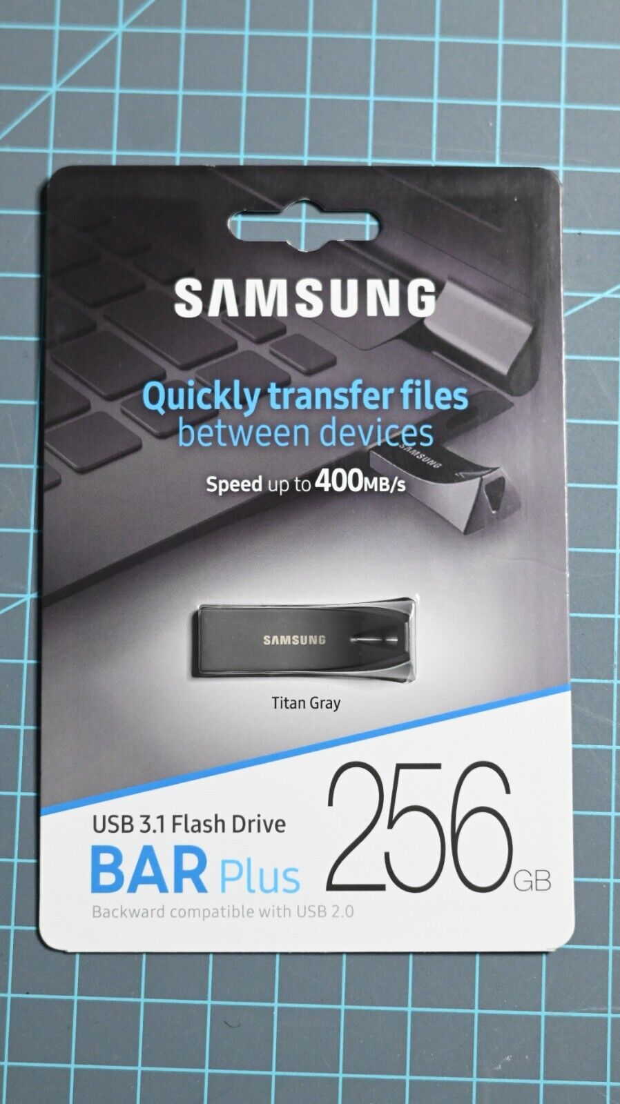 Samsung USB 3.1 Flash Drive Bar Plus 256gb TITAN Gray