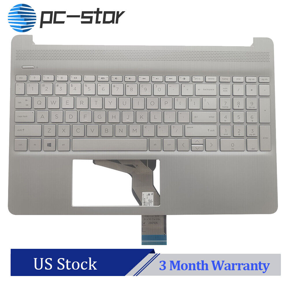 New HP 15-EF 15-EF0023 15T-DY Palmrest Keyboard No Backlit L63578-001 M17184-001