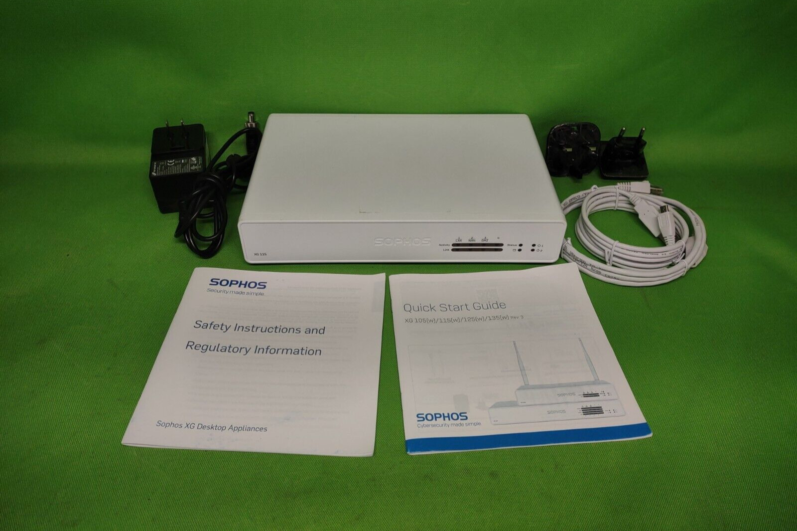 Sophos XG 115 Rev 3 VPN Firewall Appliance White, Tested, Working w/All Pictured
