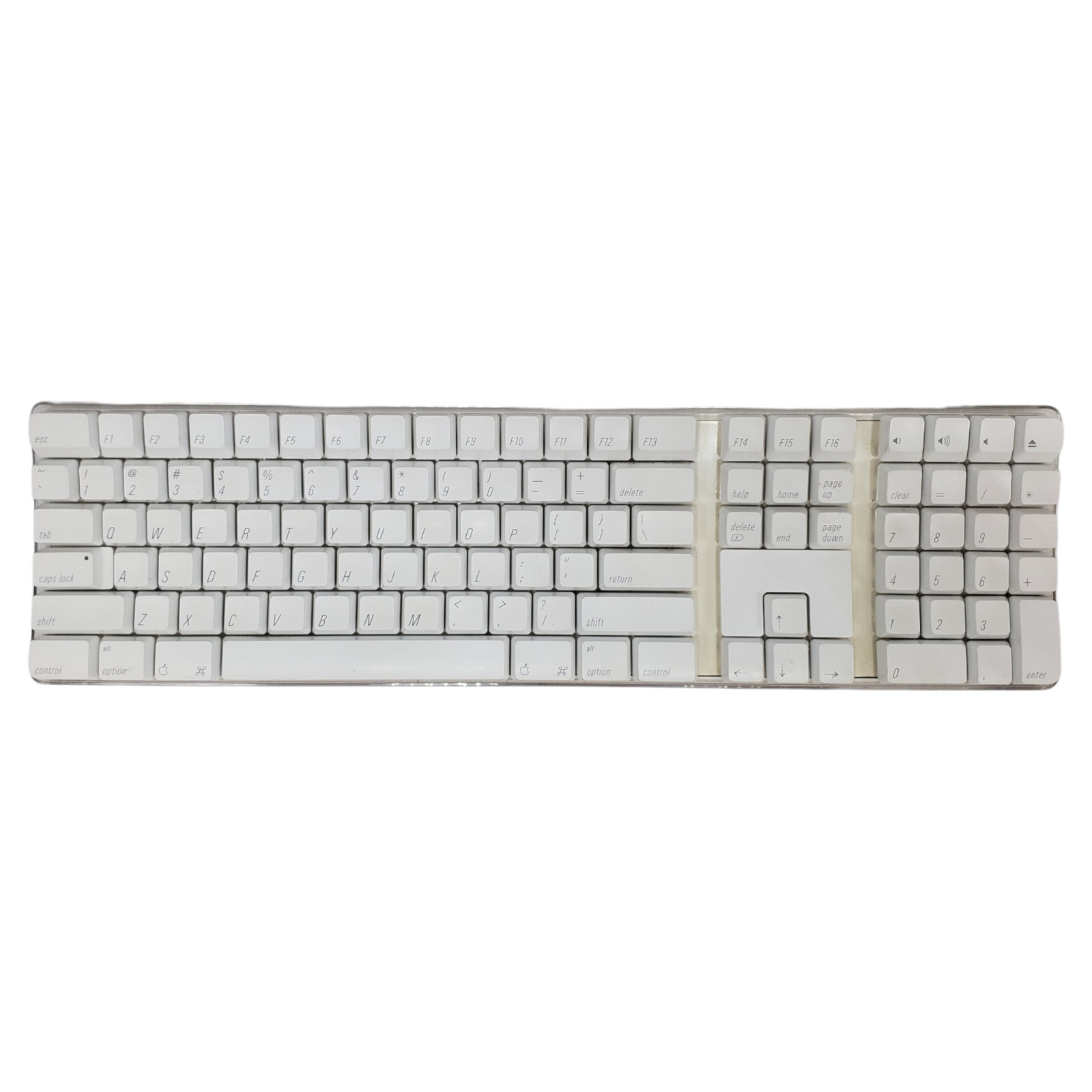 Vtg APPLE Pro Bluetooth Wireless Keyboard A1016 M9270LL/A English 109 Keys White