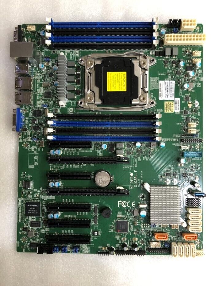 FOR Supermicro X10SRL-F Server Motherboard Intel C602 LGA2011-3 VGA DDR4 ECC ATX