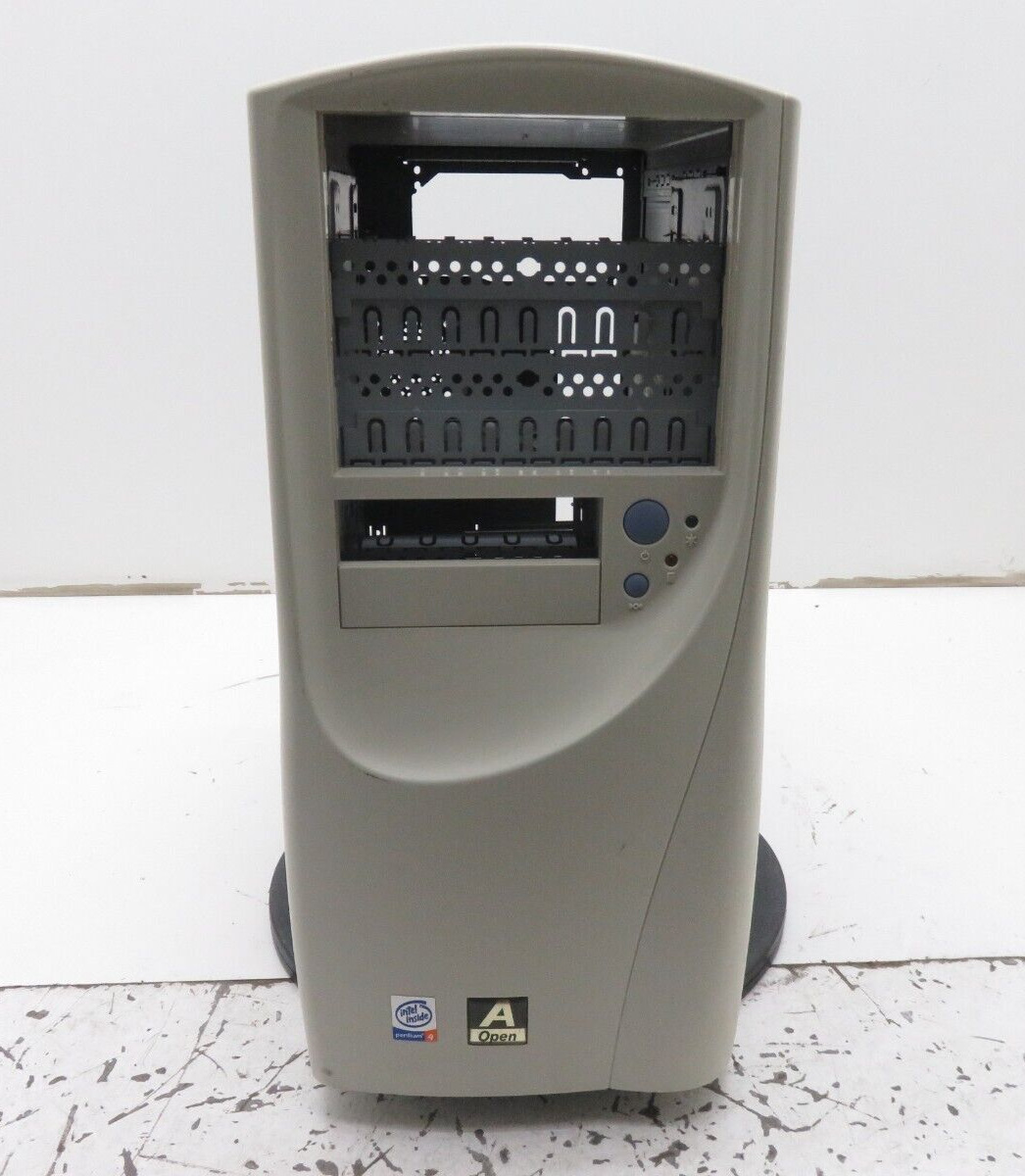 Vintage AOpen KF45A Retro PC Case Beige Computer Case ATX Tower