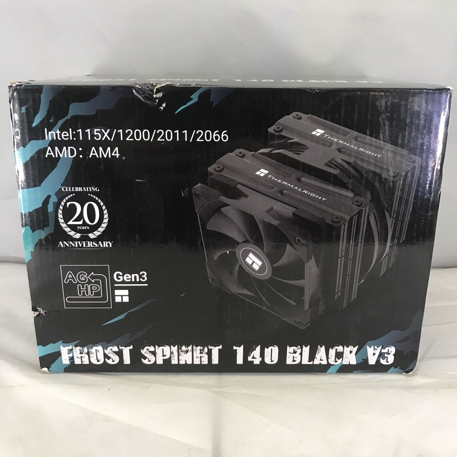 Thermalright Frost Spirit 140 BLACK V3 CPU Air Cooler Dual Tower 4x8mm Heat Pipe
