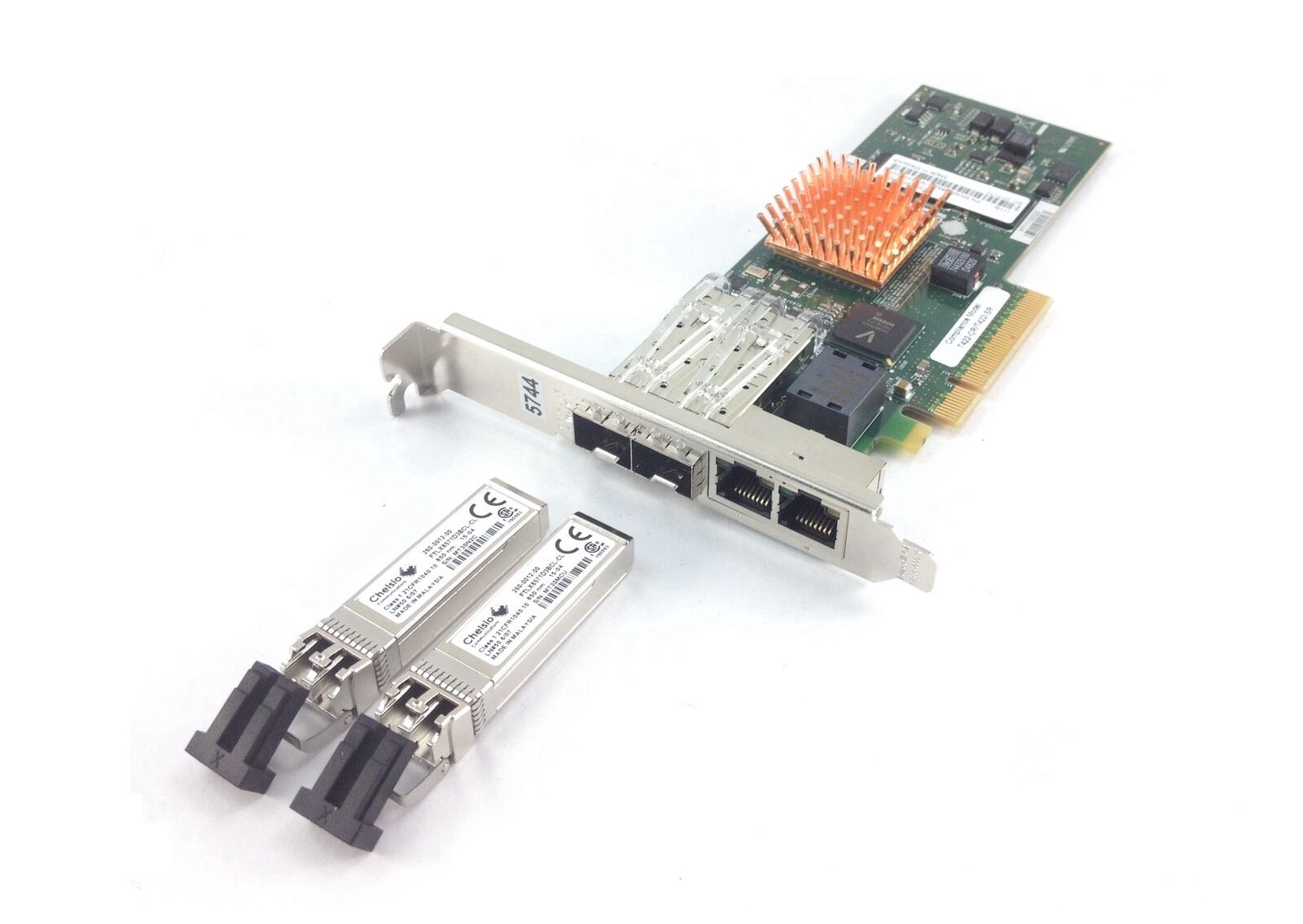 T422-CR CHELSIO QUAD-PORT 1GBE/10GBE ETHERNET UNIFIED WIRE ADAPTER W/ SFP