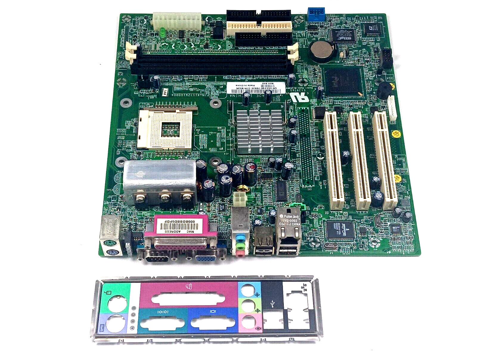 Dell Dimension 2400 160L Motherboard G1548 0G1548 Socket 478 with I/O Shield
