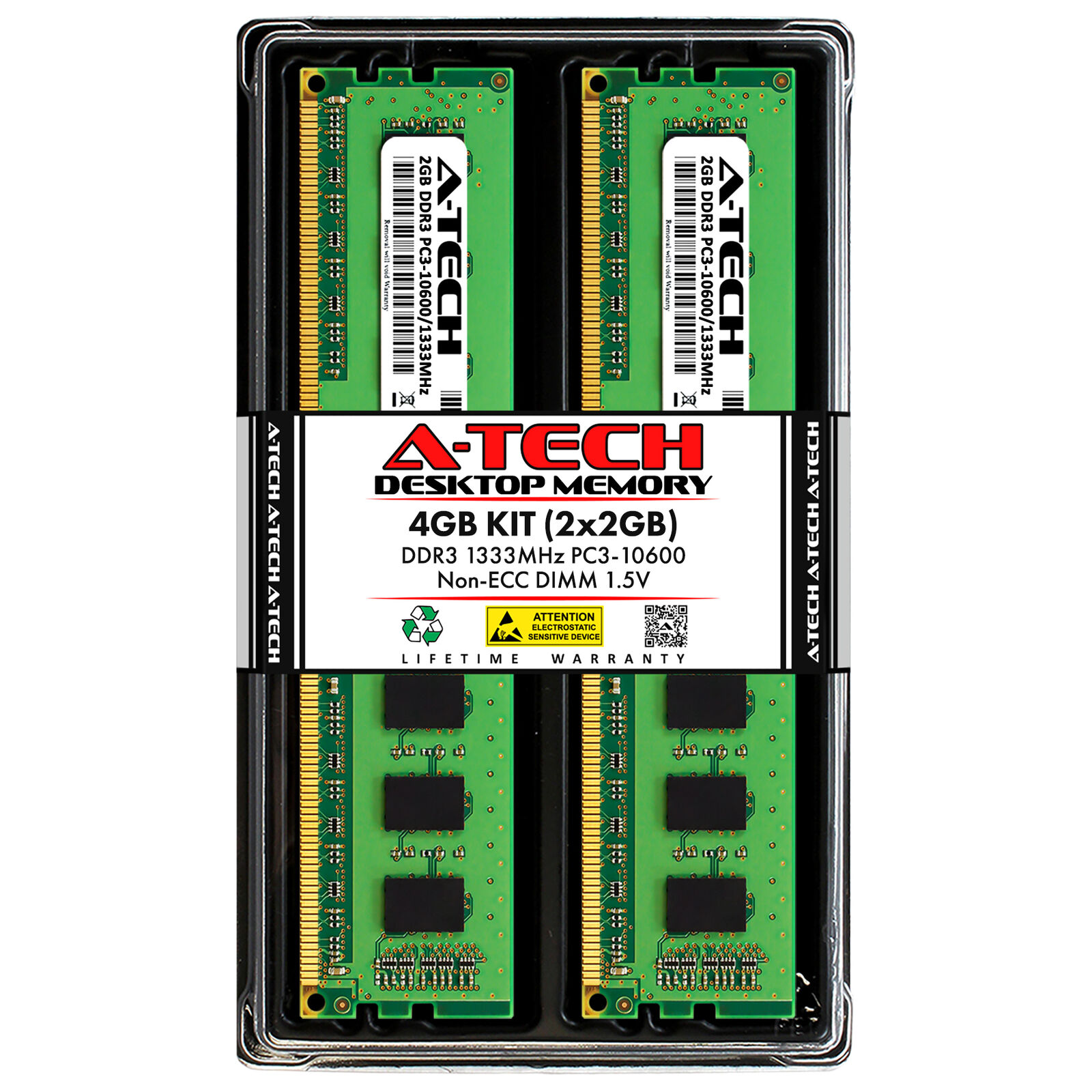 4GB 2x2GB PC3-10600U Intel DH61DL DH61HO DH61SA DH61ZE DH67CL DX48BT2 Memory RAM