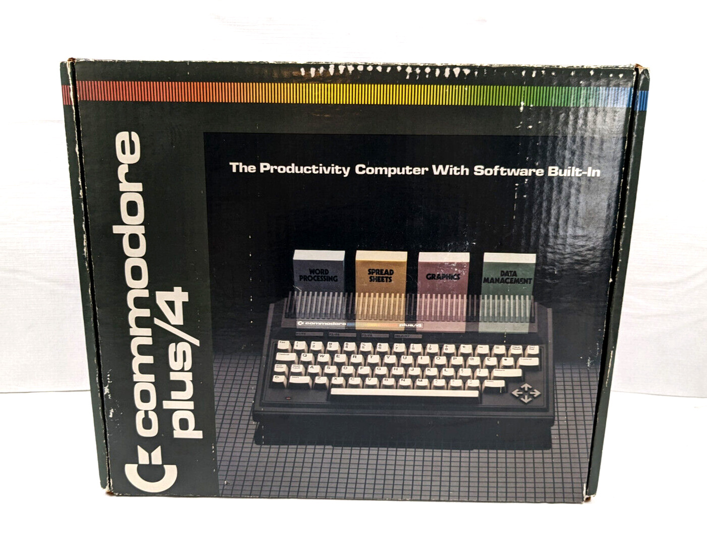 Commodore Plus 4 Computer Complete In Box (Tested Works)