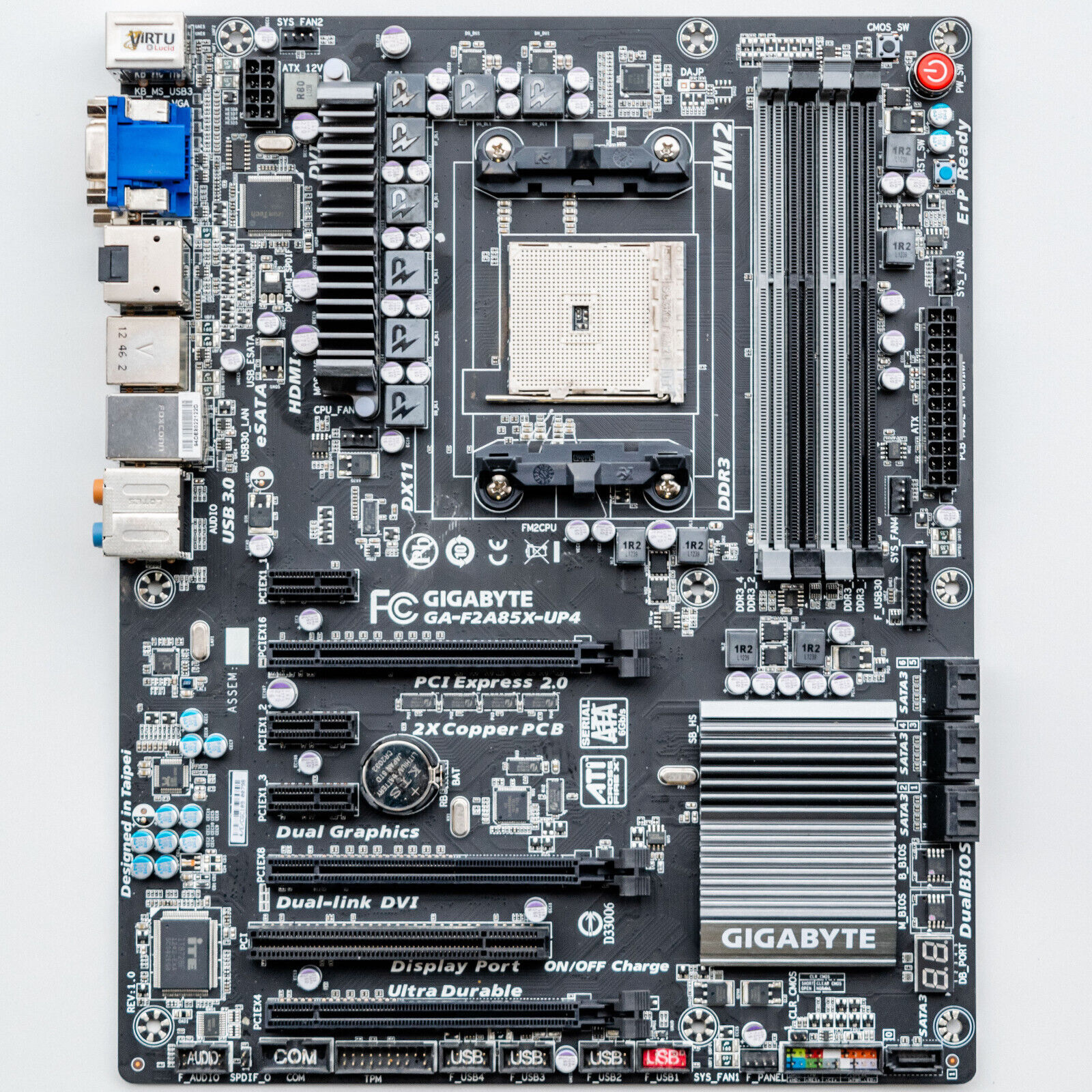 Gigabyte GA-F2A85X-UP4 FM2 A85X Motherboard DDR3 ATX AMD Richland APU Support