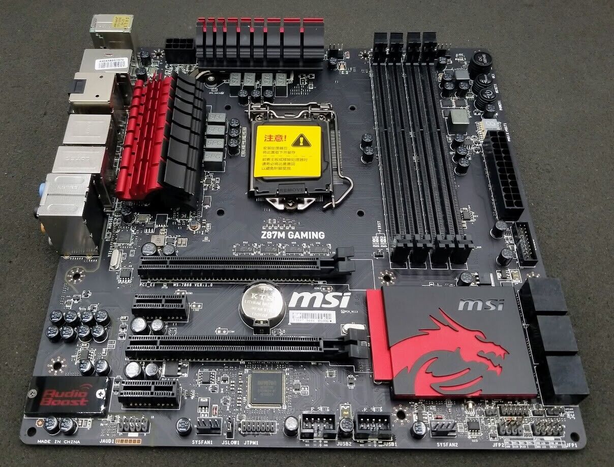 MSI Z87M GAMING Motherboard Intel Z87 LGA 1150 DDR3 HDMI SATA USB 3.0 6Gb/s
