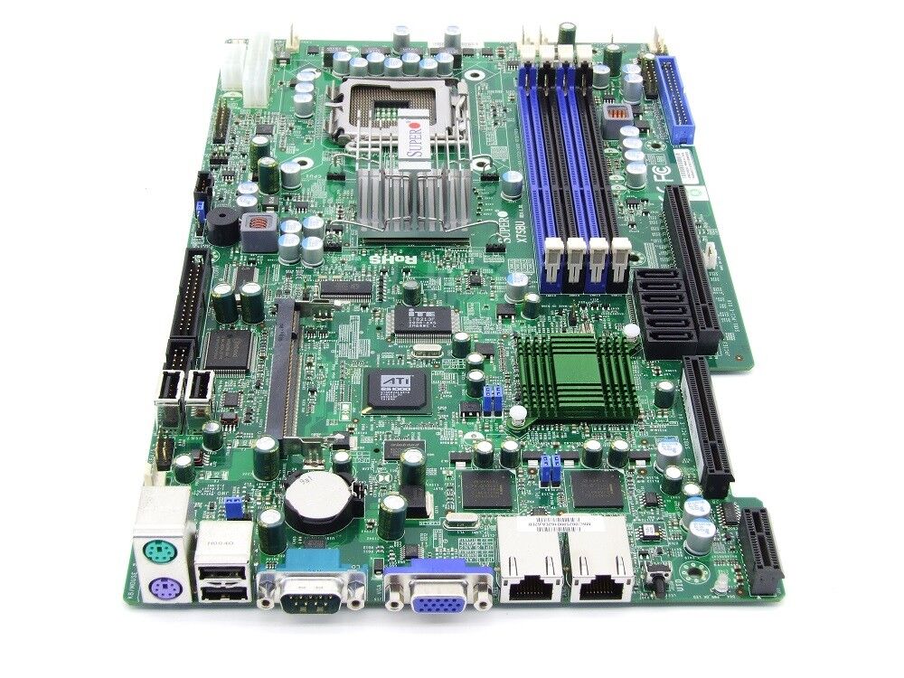 Supermicro X7SBU Socket LGA775 Xeon Server Mainboard DDR3 Pcie VGA 2x Lan