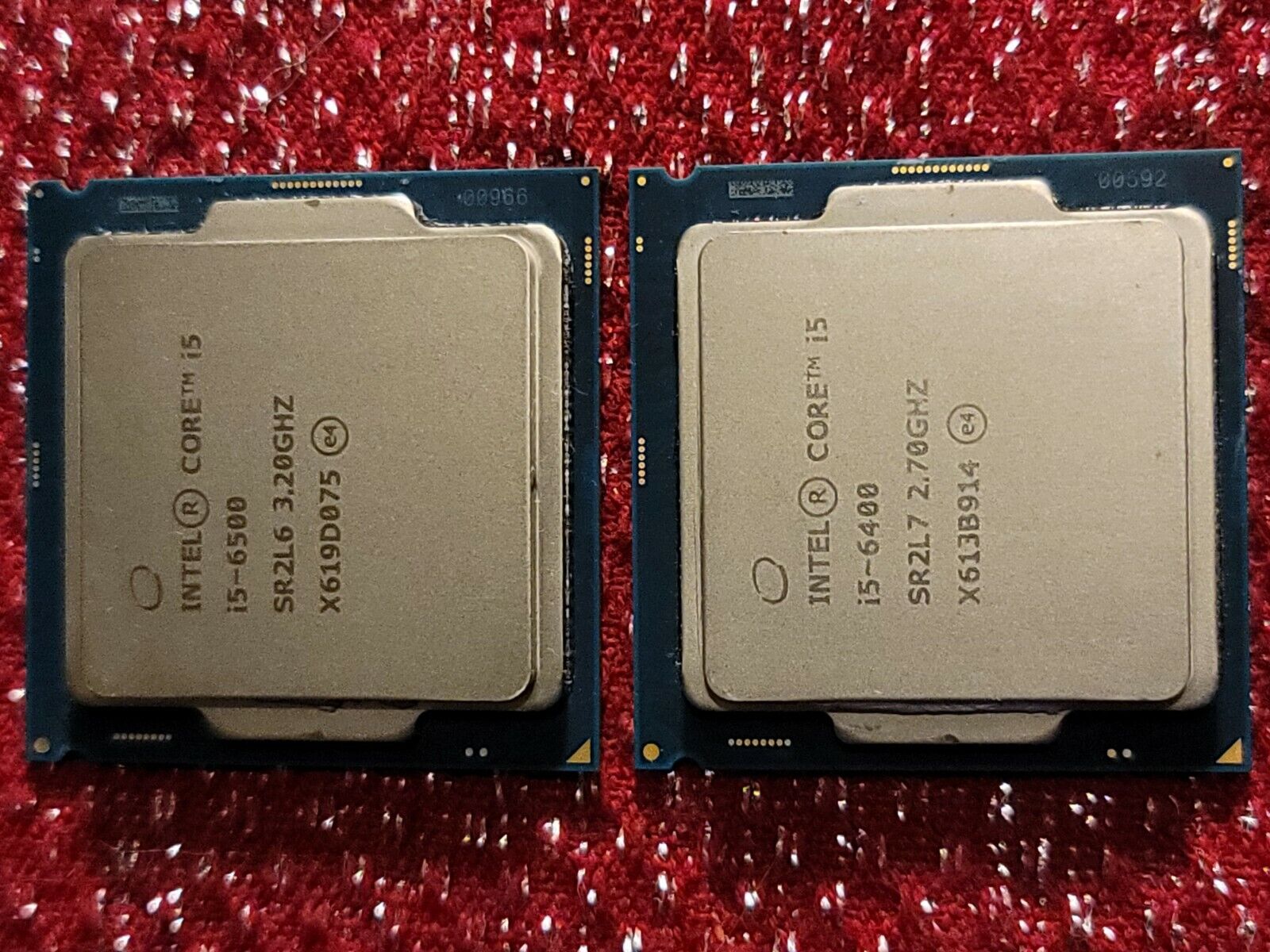Lot 2. Intel Core  i5. 1=i5-6500 3.20GHz,1=i5-6400 2.70GHz  Quad-Core Processor