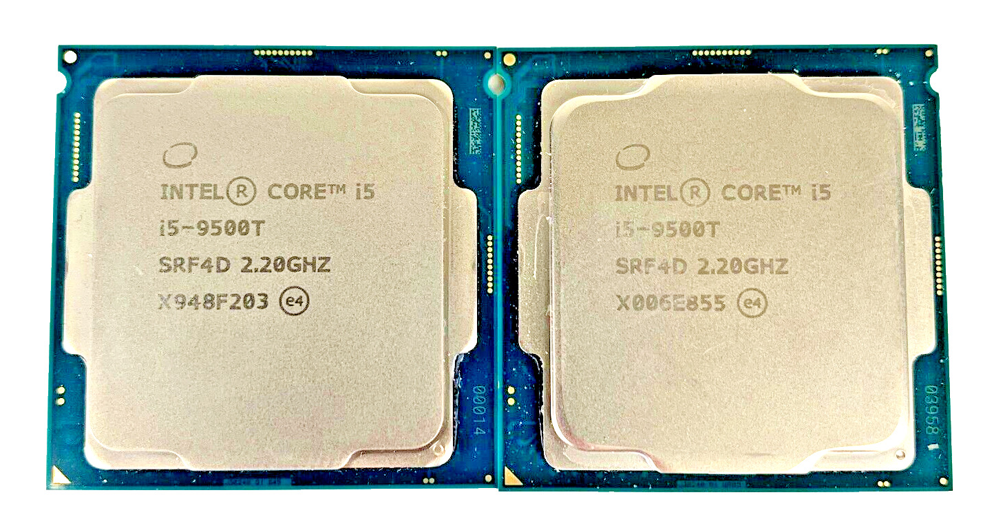 (Lot of 2) Intel Core i5-9500T SRF4D Six-Core 2.20GHz LGA 1151 CPU