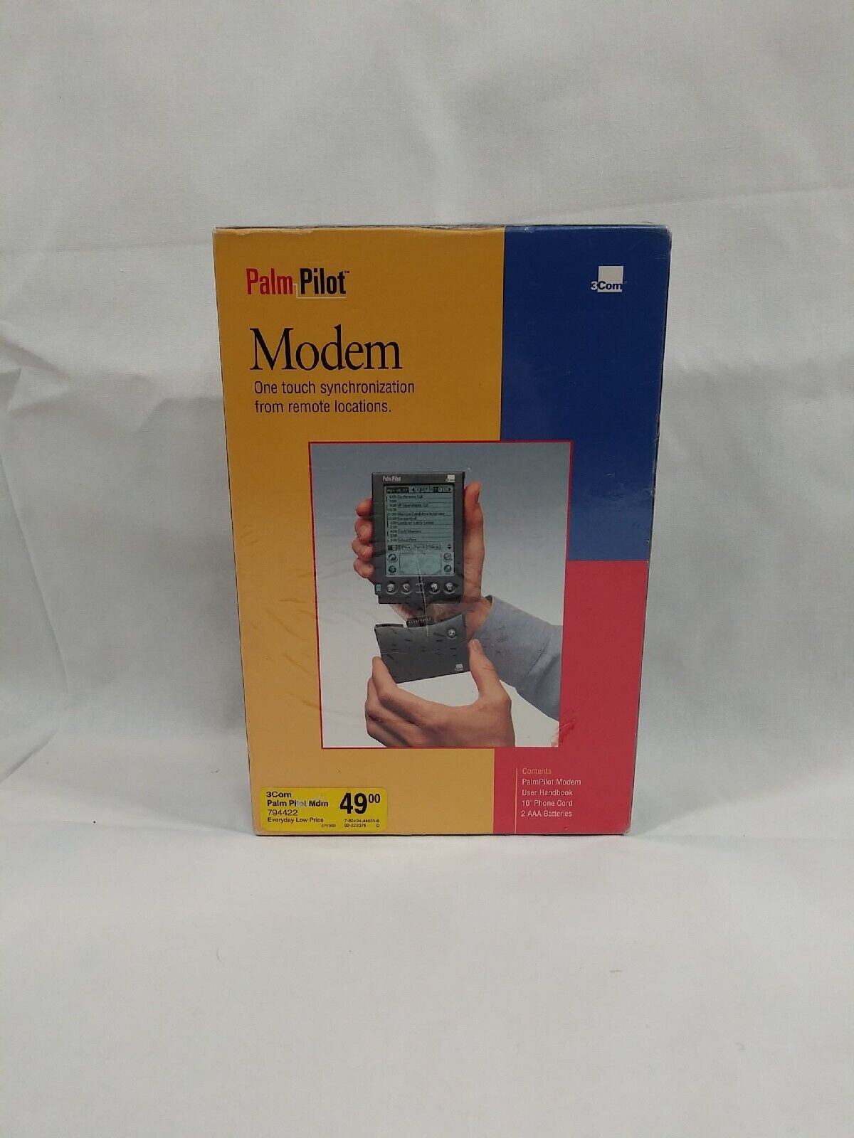 Vintage 3Com PalmPilot Modem One Touch Synchronization (10201U) 14.4 Kbps