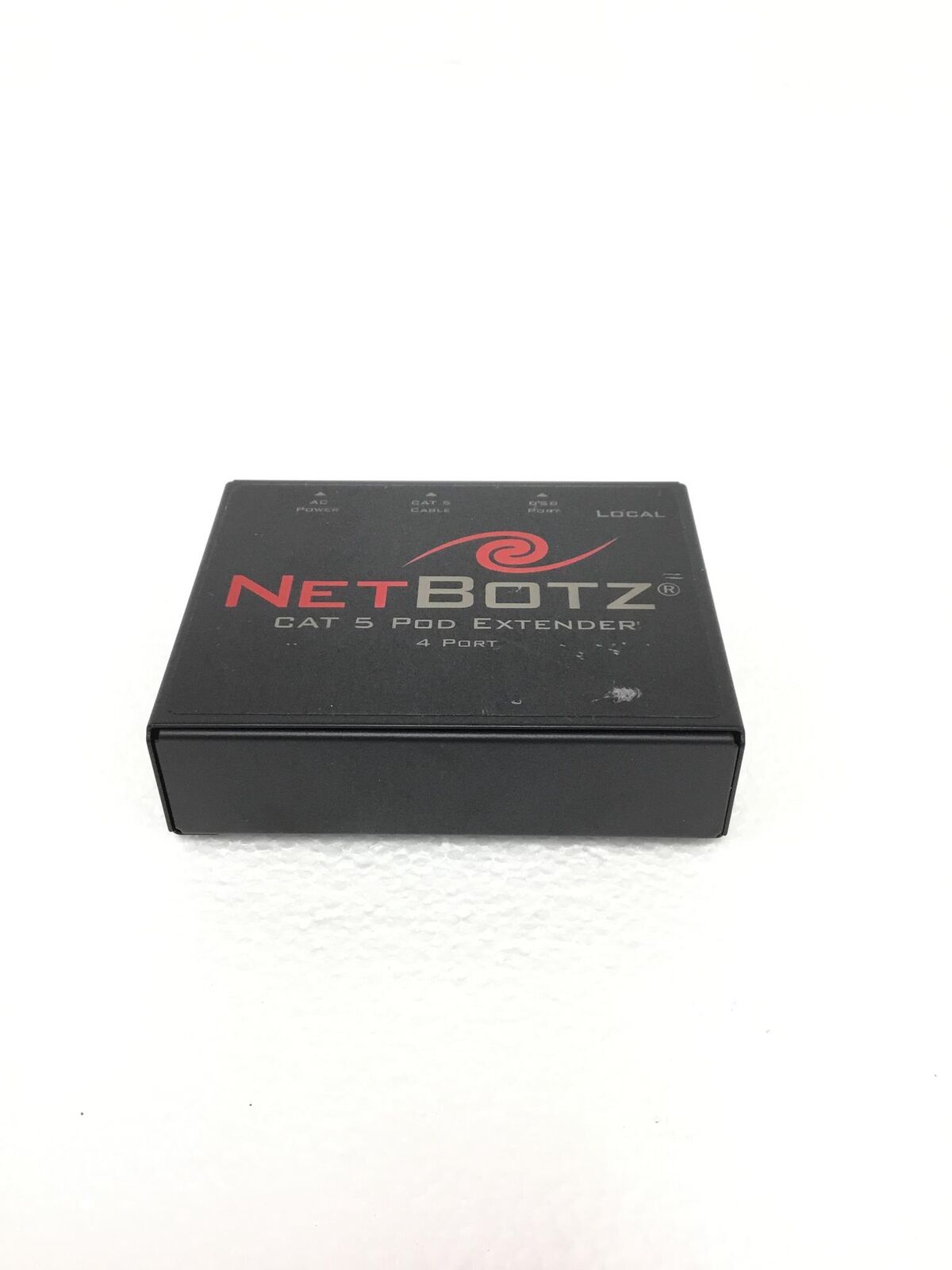 Netbotz Quad-Port Cat 5 Pod Extender P/N: 10-00007, No AC Adapter, WORKING, QTY