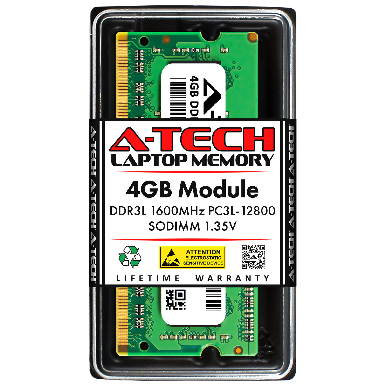 4GB PC3L-12800 QNAP TS-231P3-2G TS-431KX-2G TS-431P3-4G TS-431XeU-2G Memory RAM