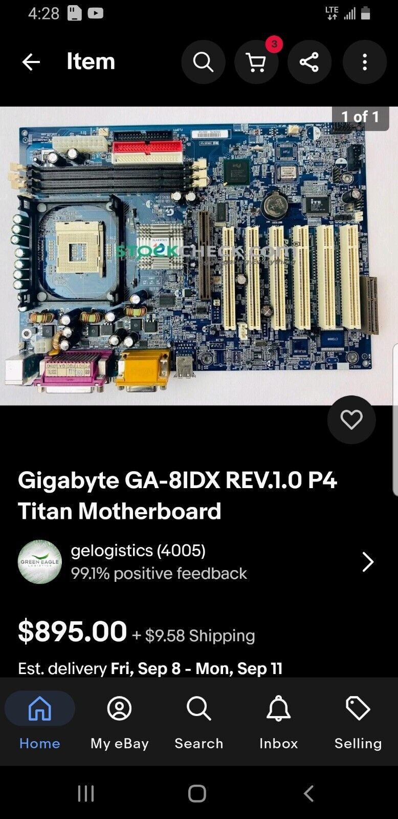 Gigabyte Technology GA-8IDX, Socket 478, Titan 