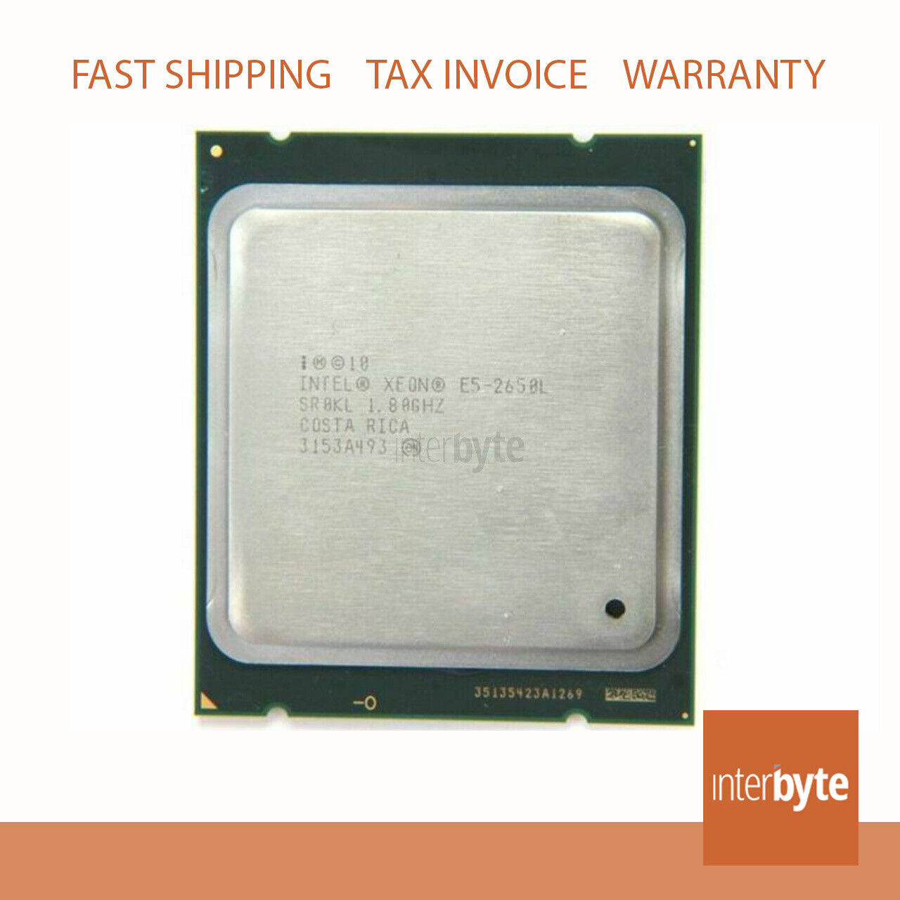 INTEL CPU E5-2650L 8C 1.8GHZ 6.4 20M SR0KL 9 CORE PROCESSOR