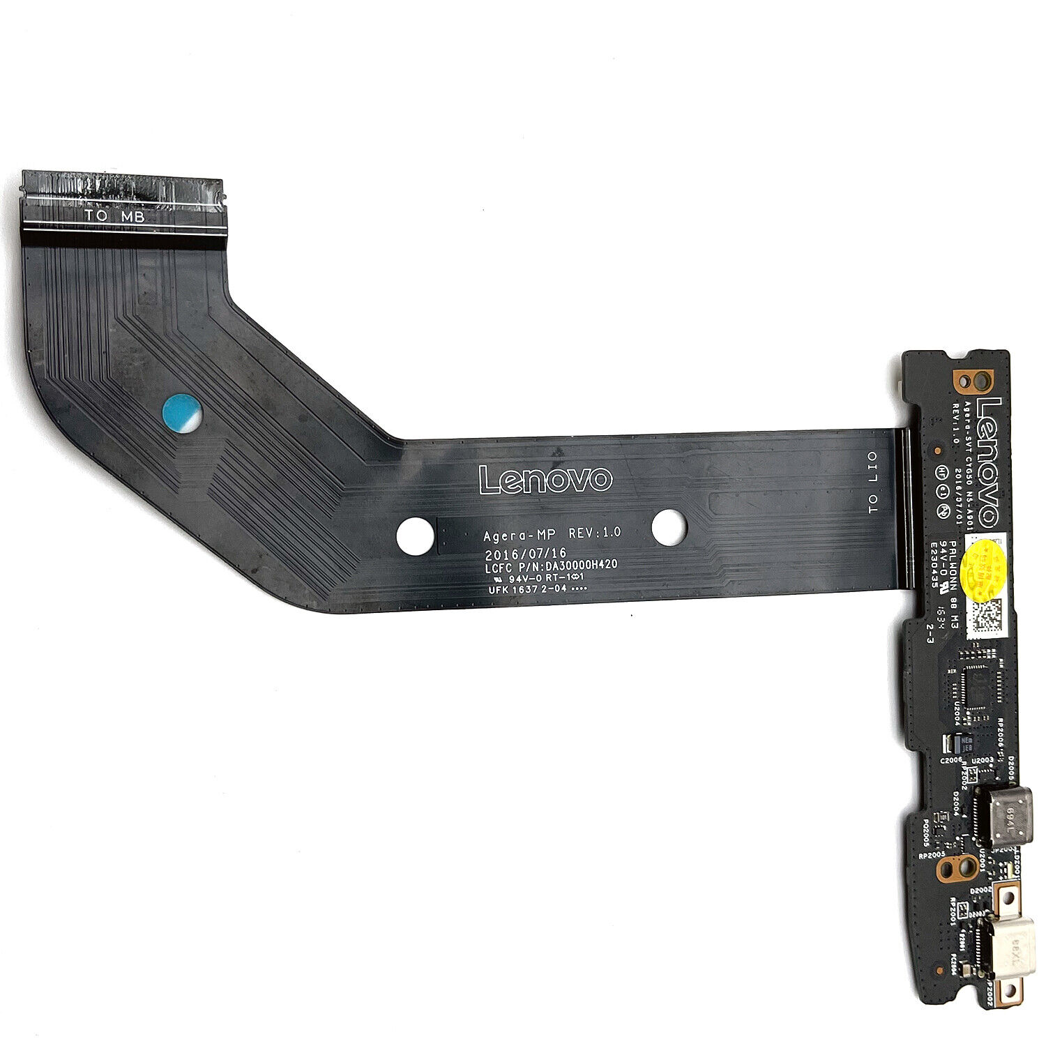 Charging Port Laptop USB Type-C Board w/ Cable For Lenovo Yoga 910-13IKB NS-A901