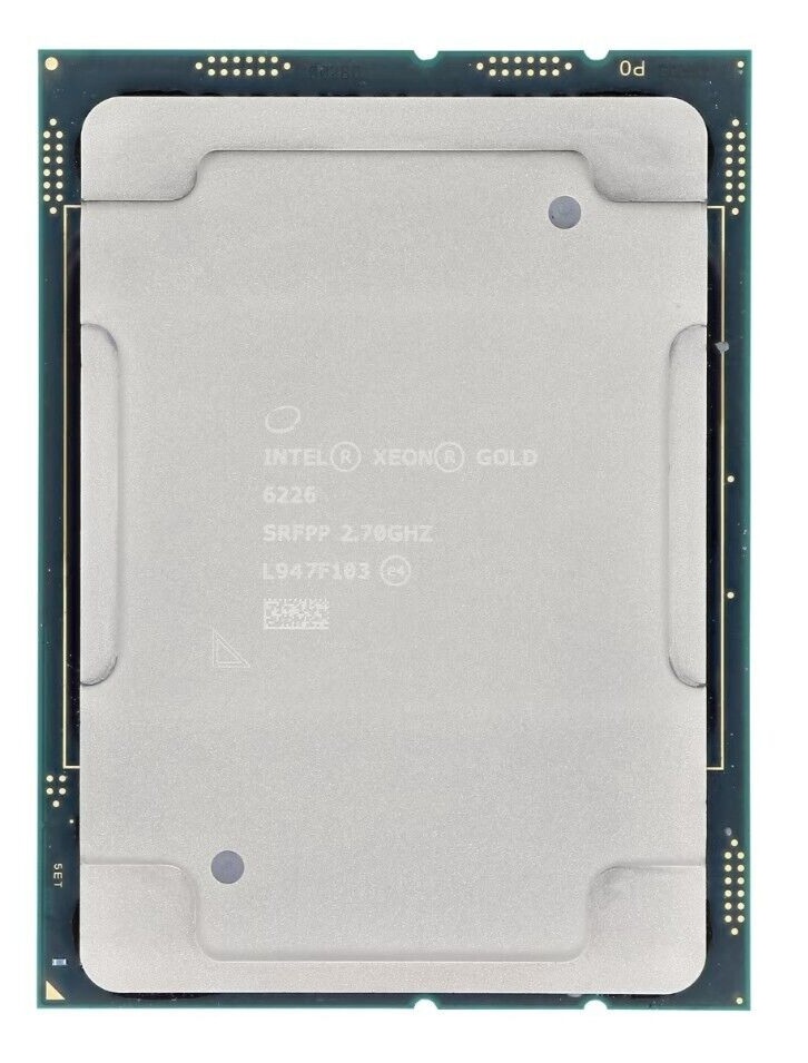 Intel Xeon Gold 6226 12-Core 2.70GHz Processor SRFPP - QTY