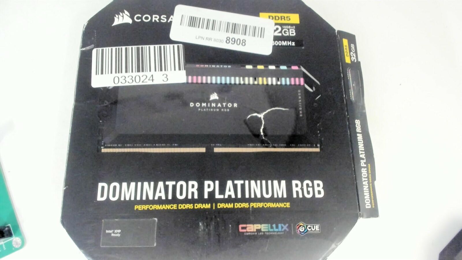 CORSAIR DOMINATOR PLATINUM RGB DDR5 RAM 32GB (2x16GB) 5600MHz ...